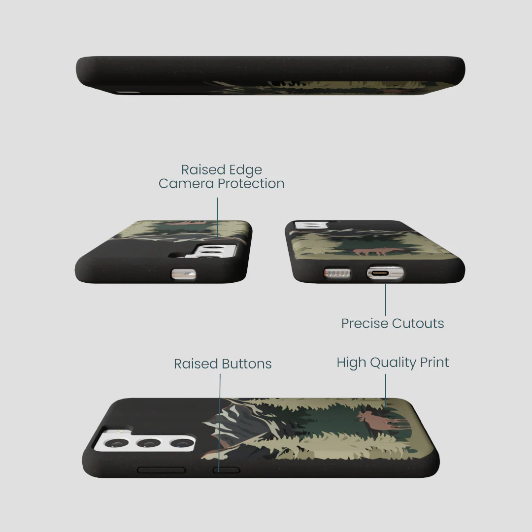 Black Moose Mountain Samsung Galaxy S21 Case - Image 3