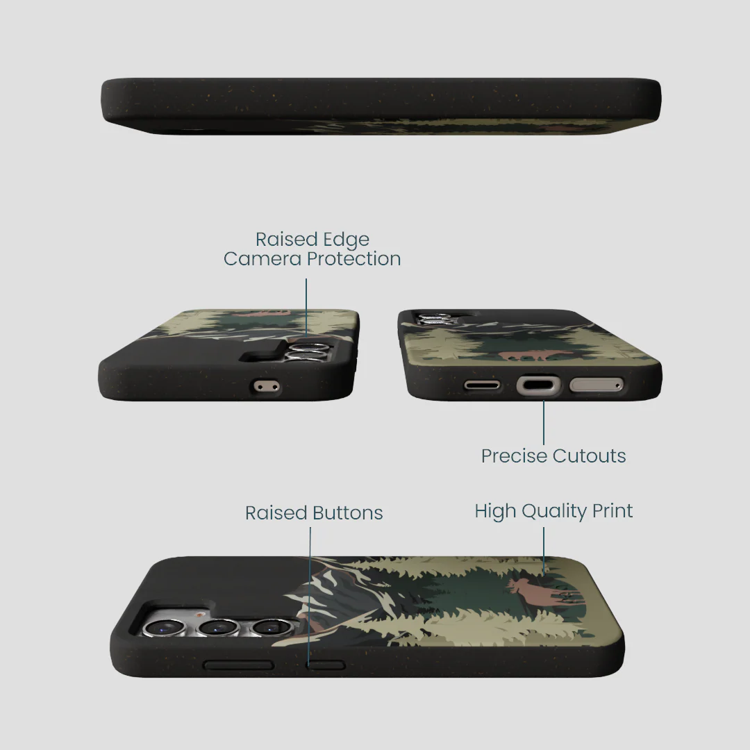 Black Moose Mountain Samsung Galaxy S25 Case - Image 3