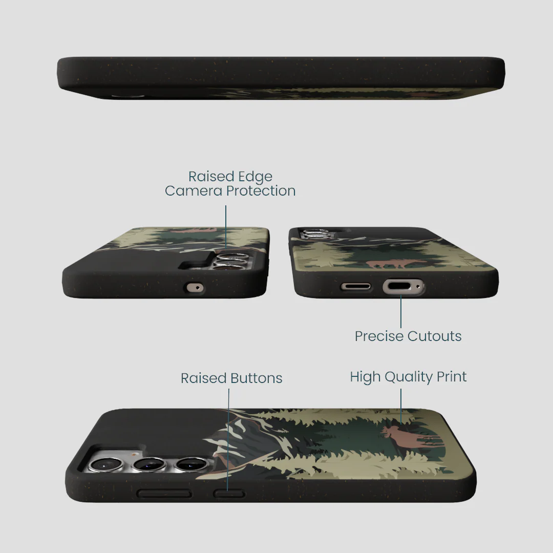 Black Moose Mountain Samsung Galaxy S25+(Plus) Case - Image 3