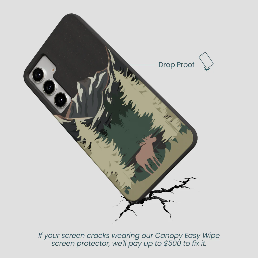 Black Moose Mountain Samsung Galaxy S25+(Plus) Case - Image 5
