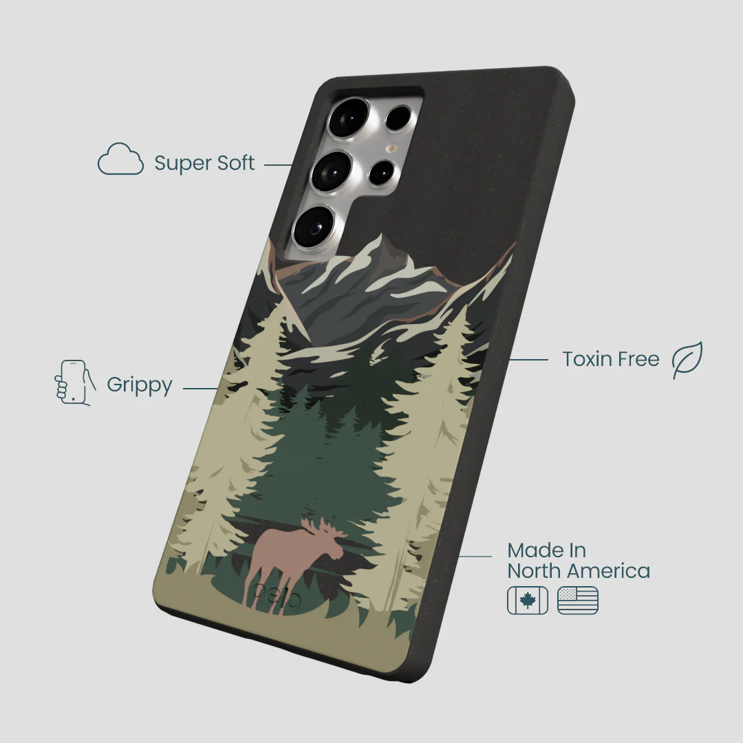 Black Moose Mountain Samsung Galaxy S25 Ultra Case - Image 4