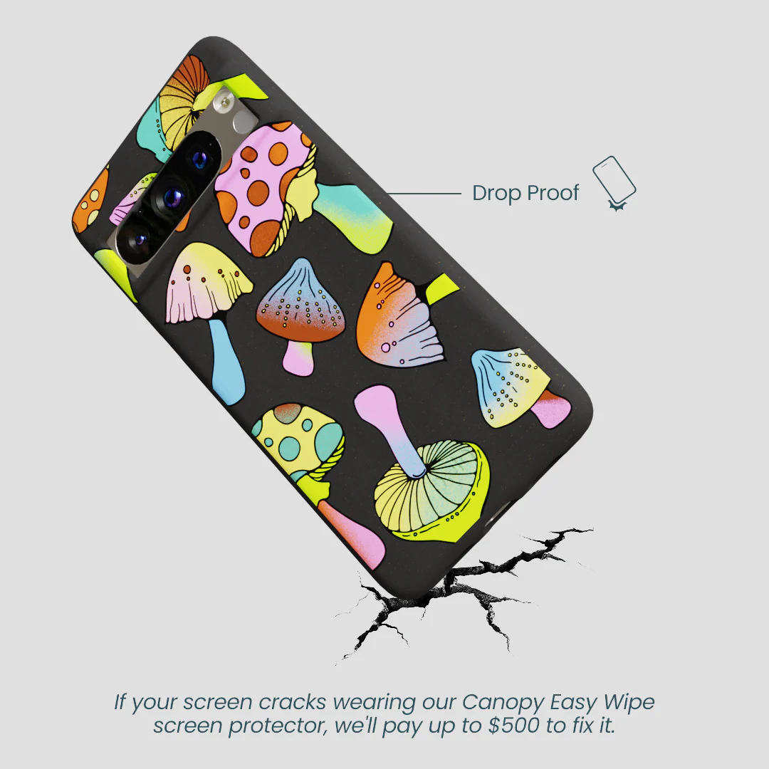 Black Mushroom Party Google Pixel 8 Pro Case - Image 5