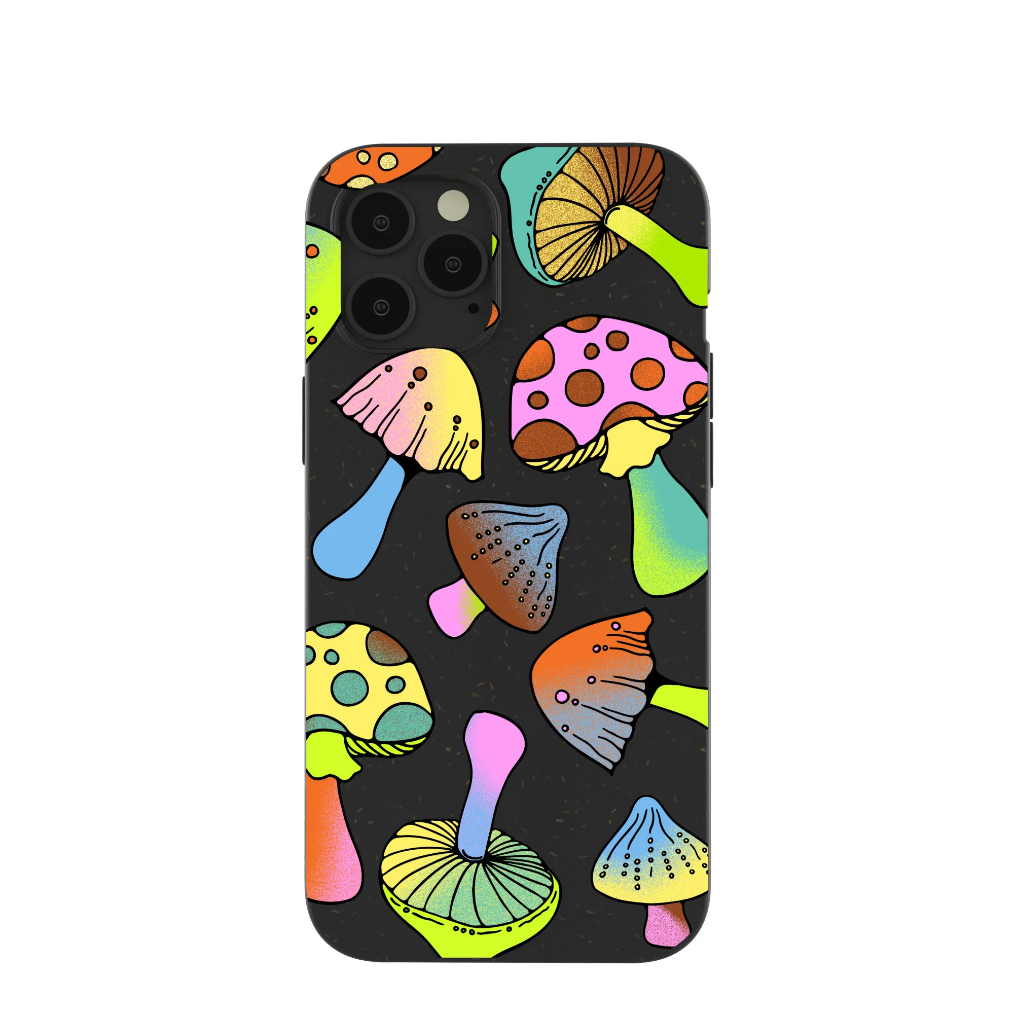 Black Mushroom Party iPhone 12 Pro Max Case