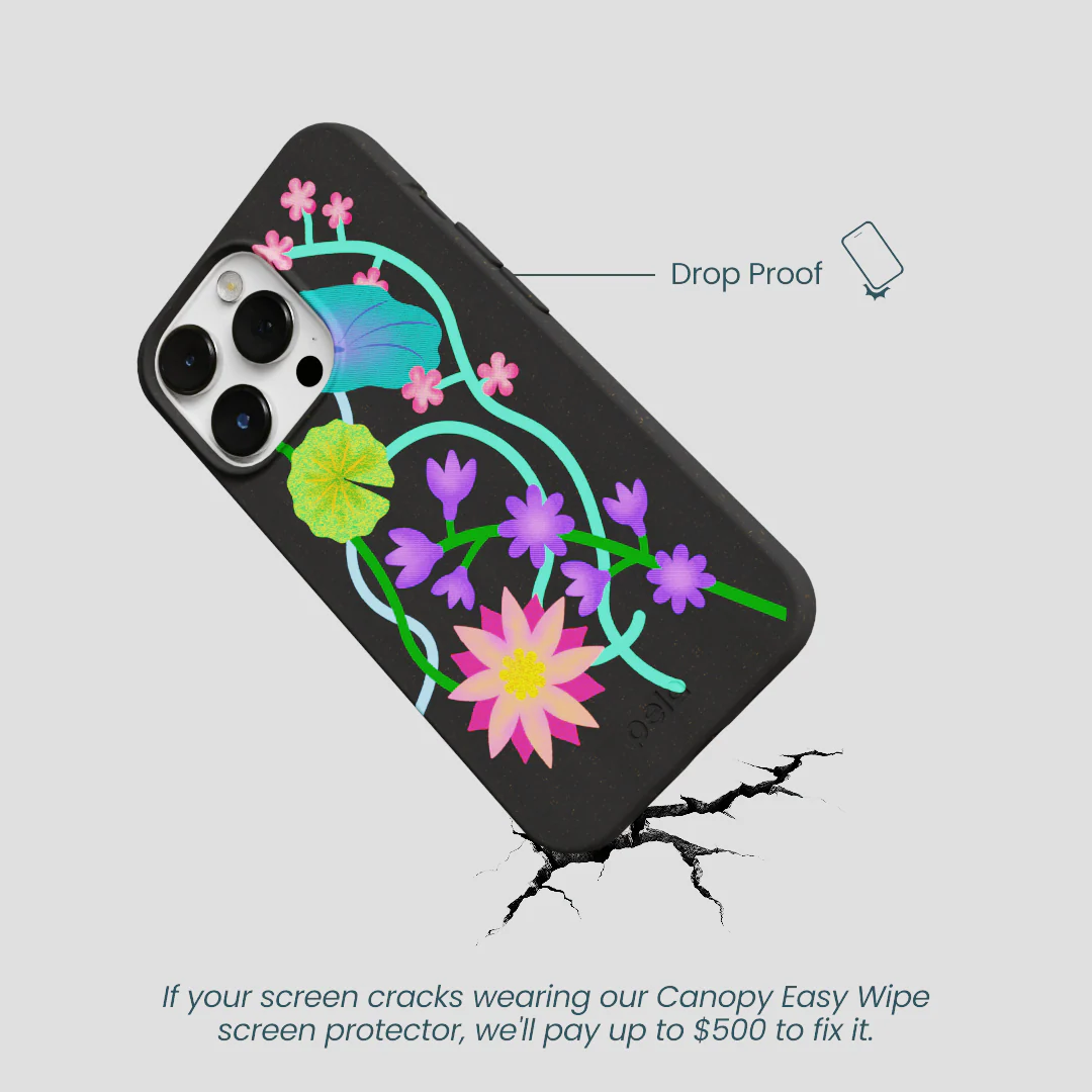 Black Neon Garden iPhone 13 Pro Case - Image 5