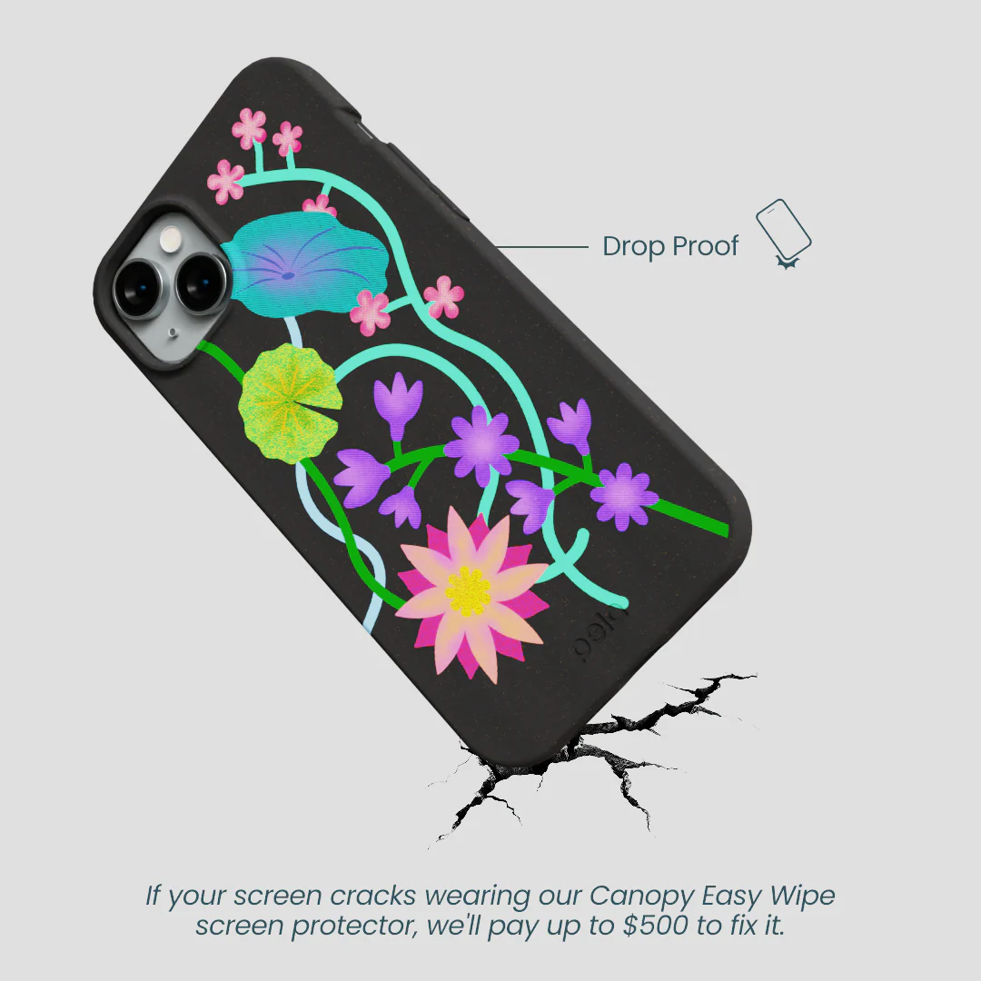 Black Neon Garden iPhone 14 Plus Case - Image 5