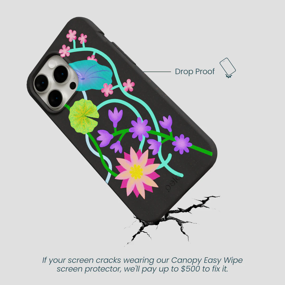 Black Neon Garden iPhone 14 Pro Max Case - Image 5