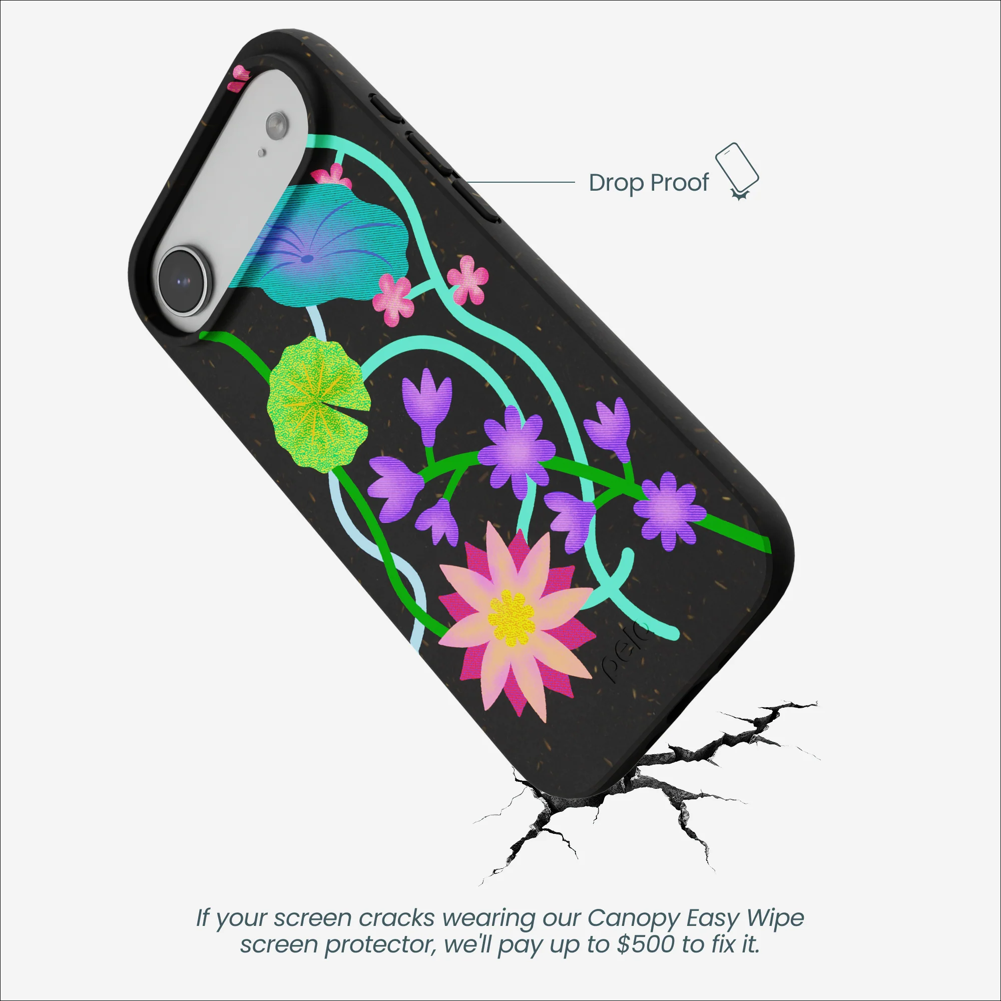 Black Neon Garden iPhone Air Case - Image 5