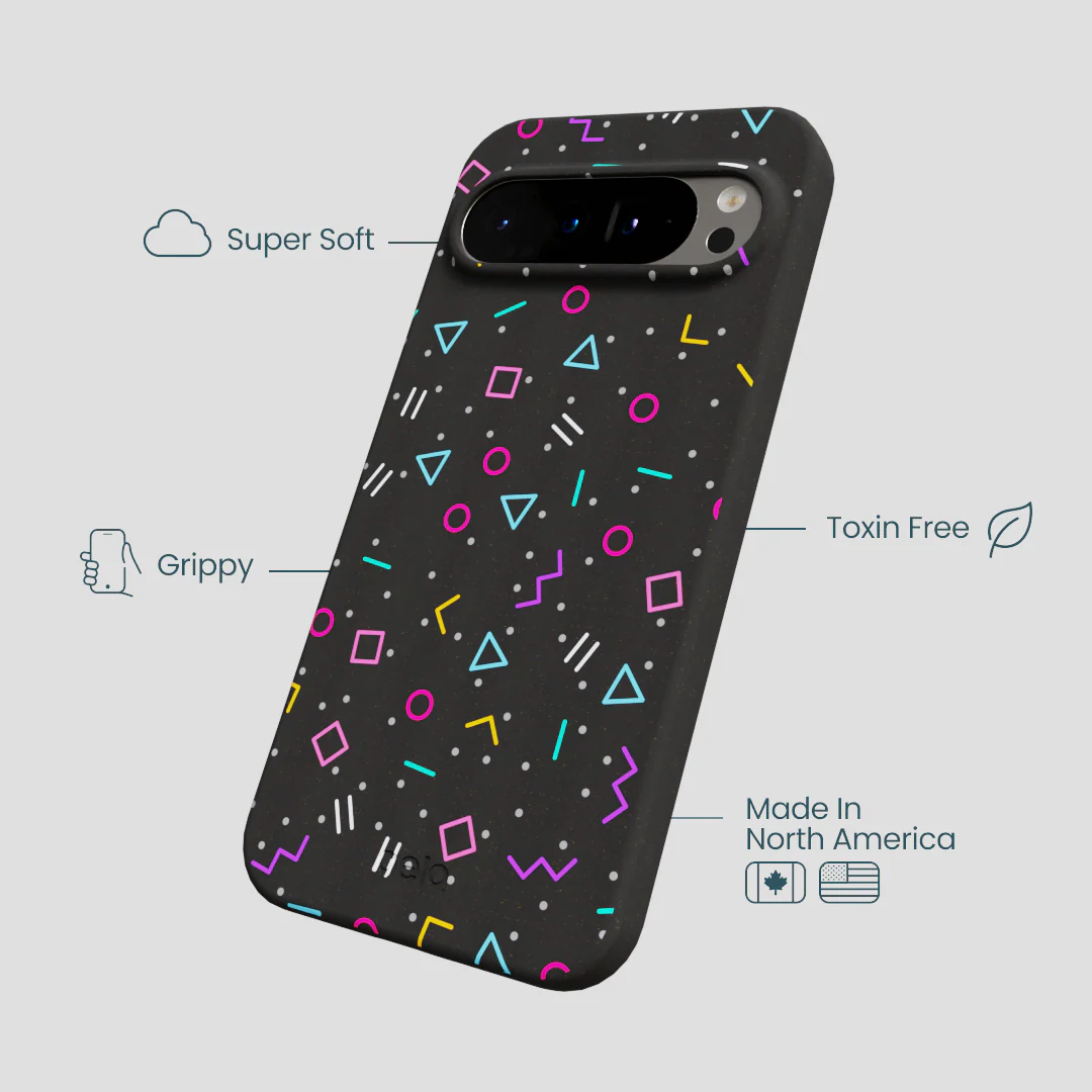 Black Neon Nostalgia Google Pixel 9 Pro XL Case - Image 3