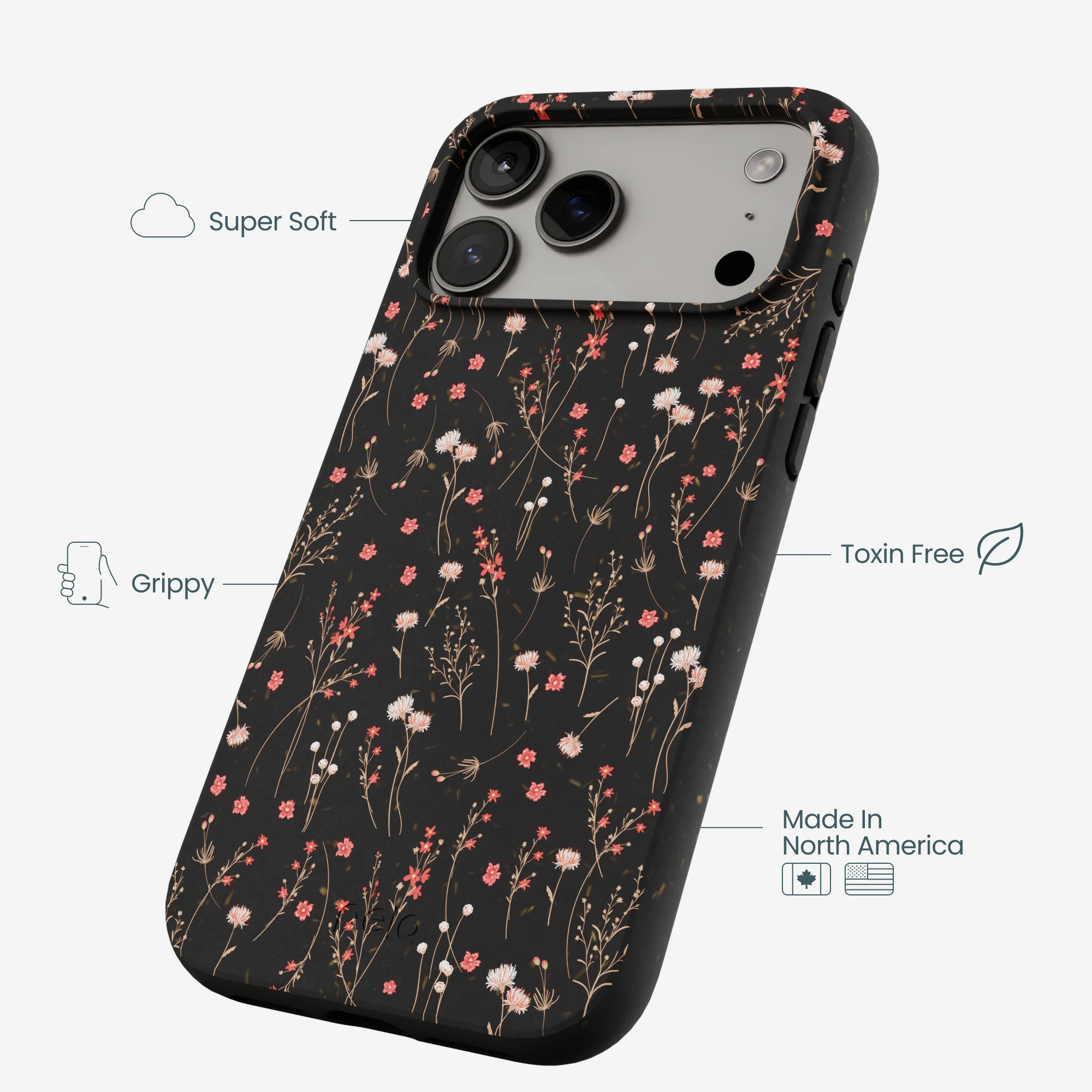 Black Night Garden iPhone 17 Pro Max Case - Image 4
