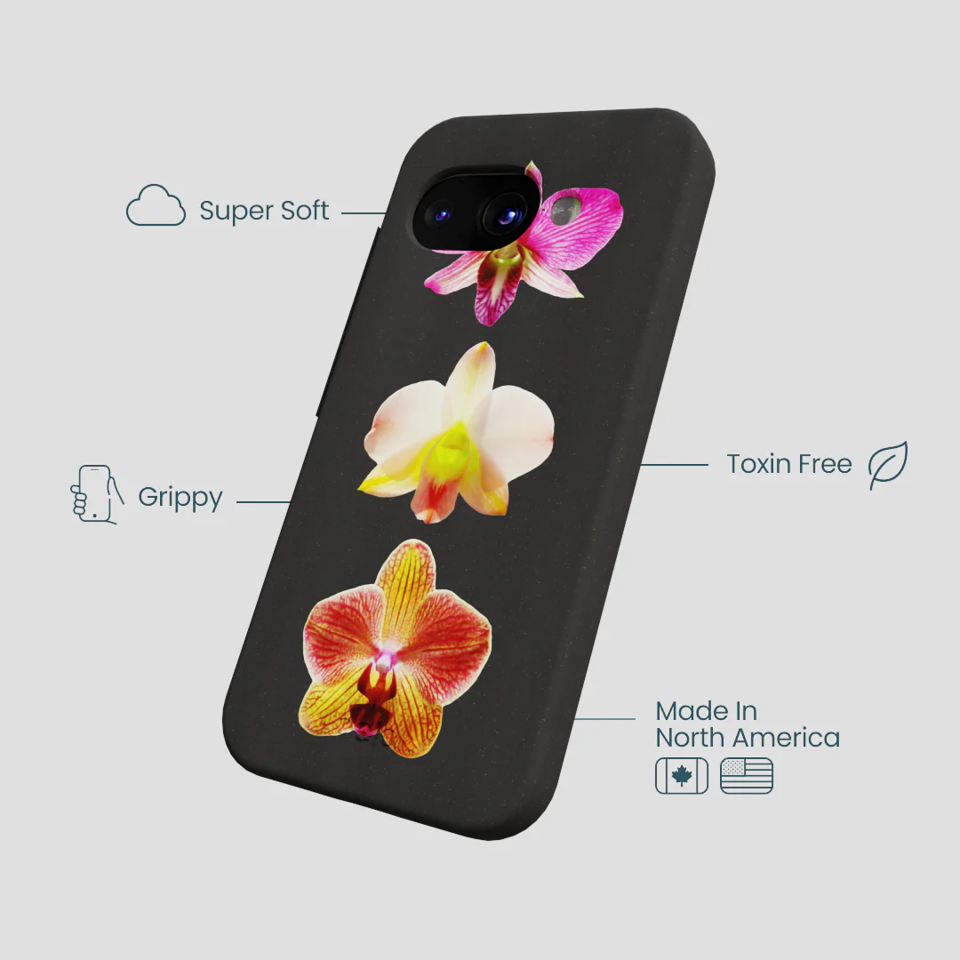 Black Orchids Google Pixel 9a Case - Image 3