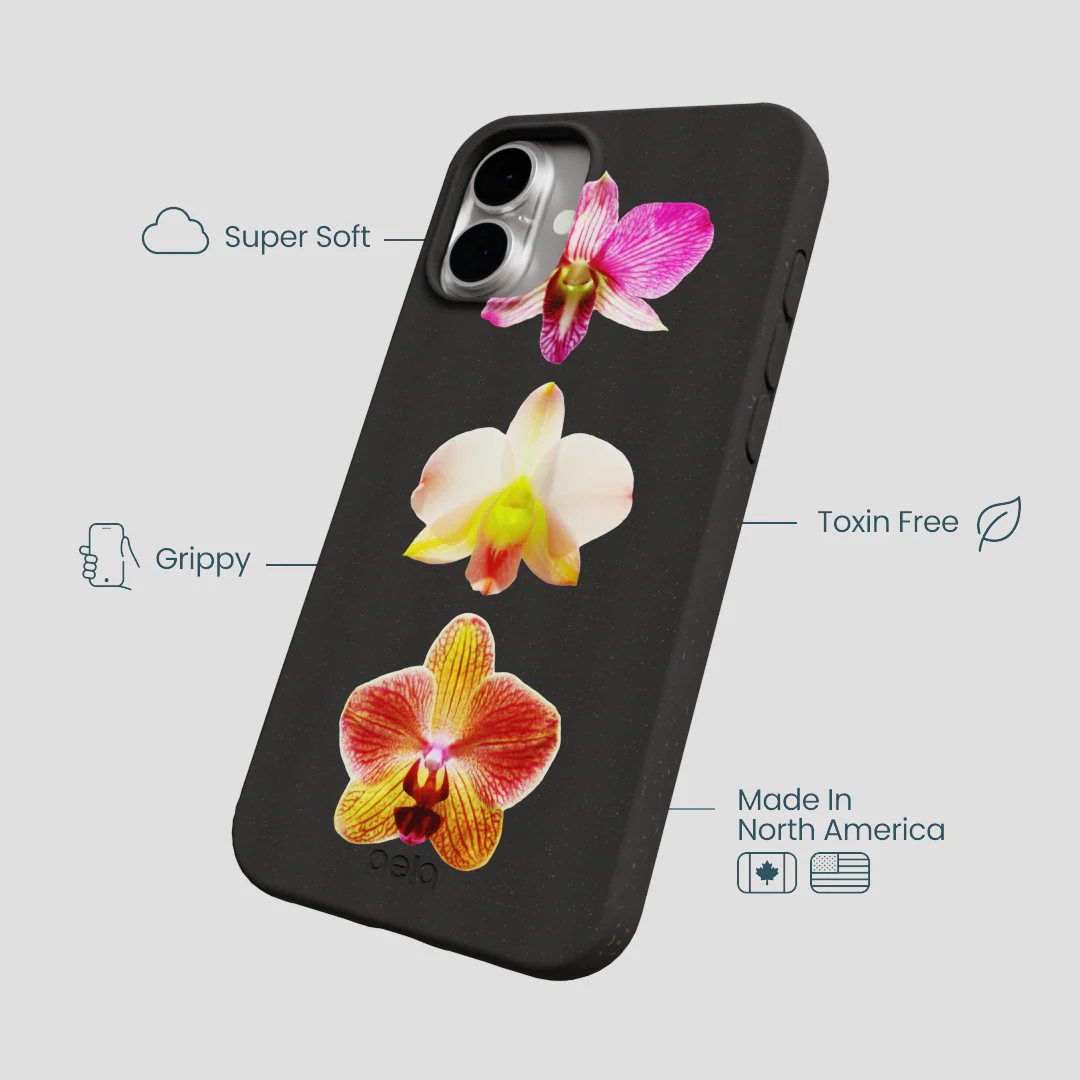 Black Orchids iPhone 16 Plus Case - Image 4