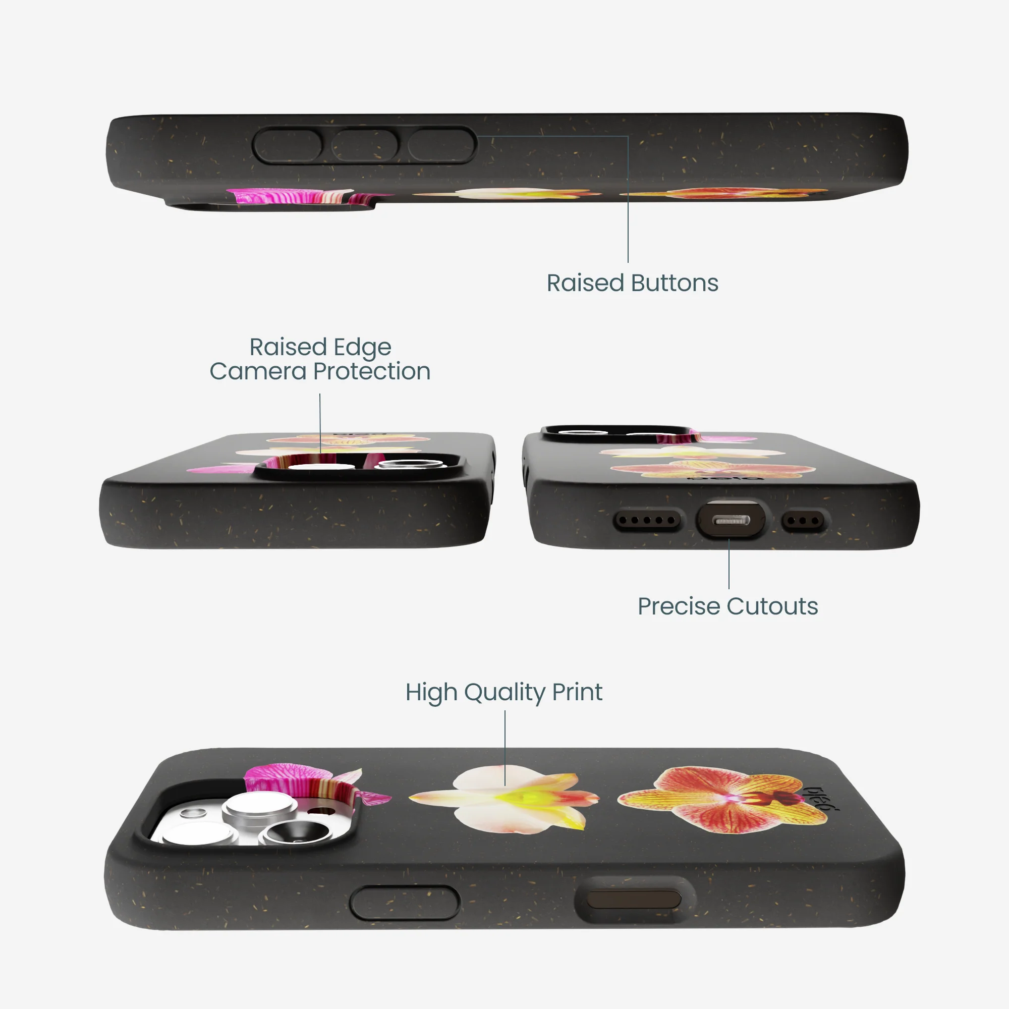 Black Orchids iPhone 16 Pro Max Case - Image 3
