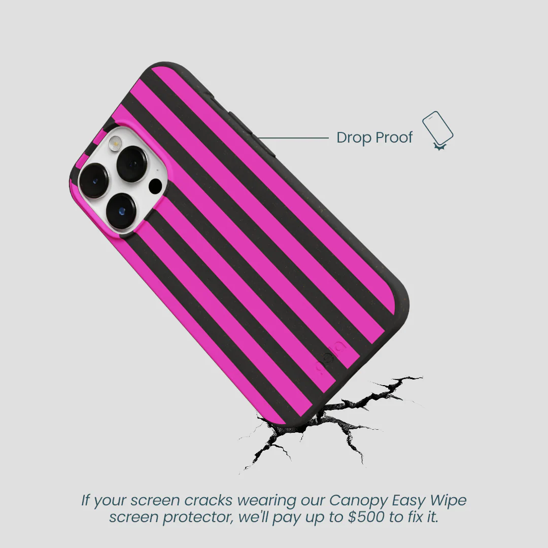 Black Pink Stripes iPhone 13 Pro Case - Image 5