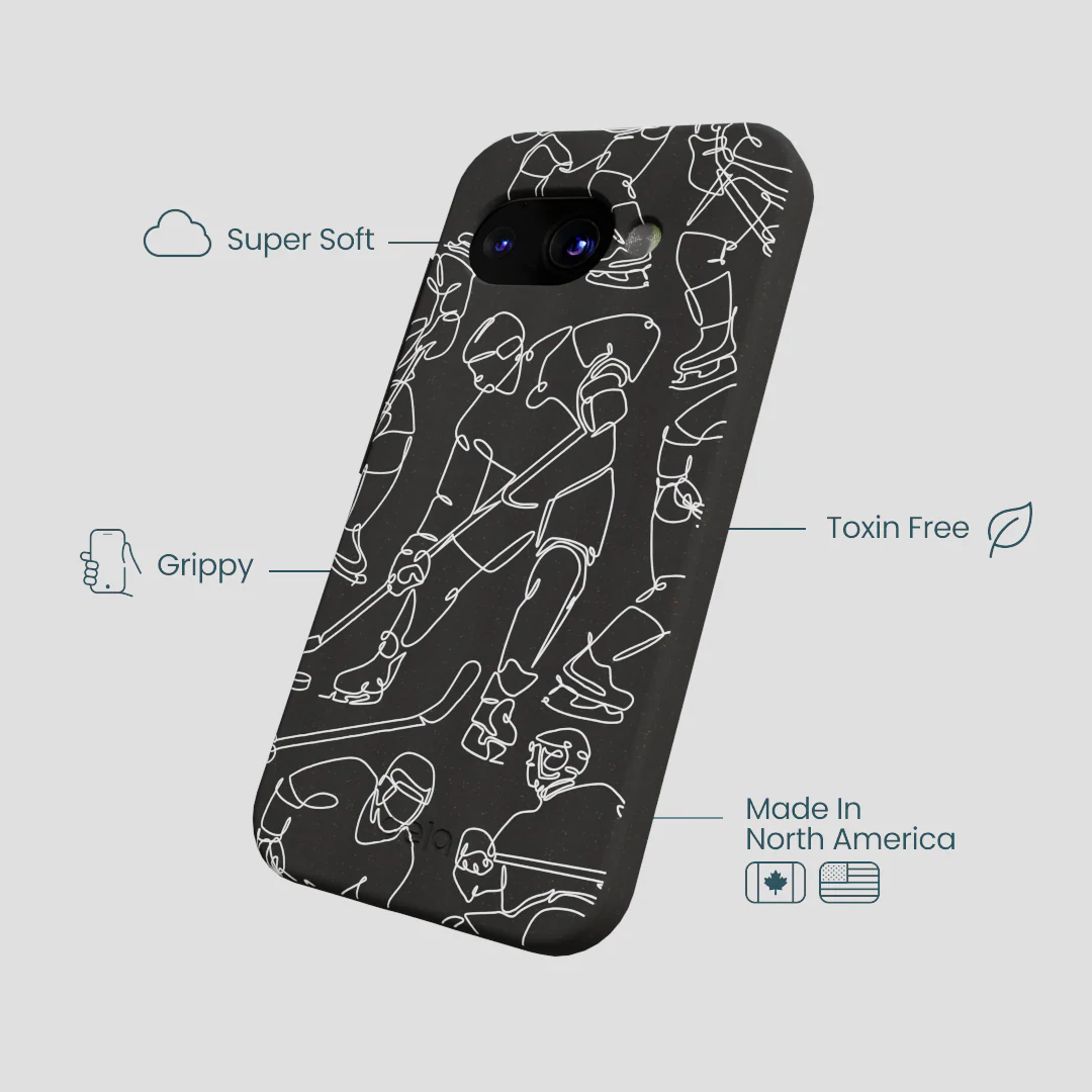 Black Play Sketch Google Pixel 9a Case - Image 3