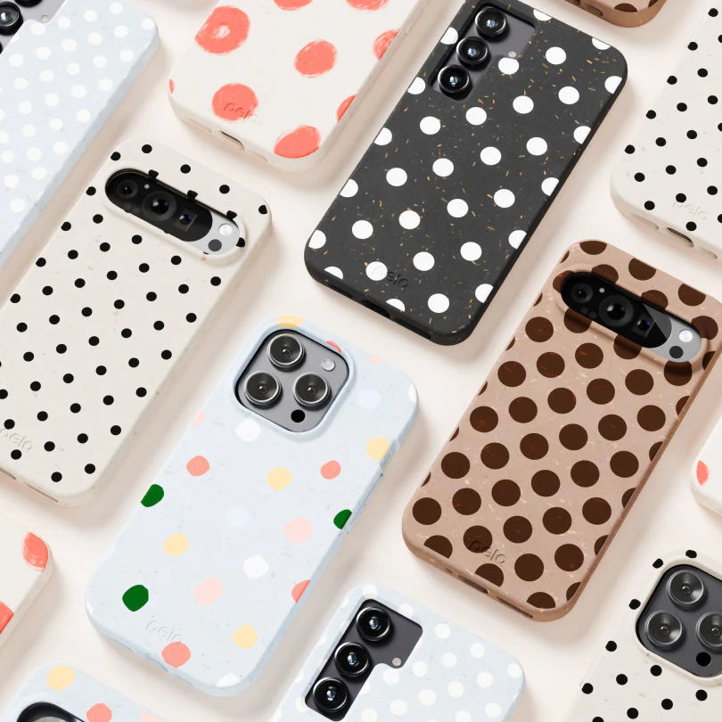Black Polka Confetti iPhone 16 Plus Case - Image 11