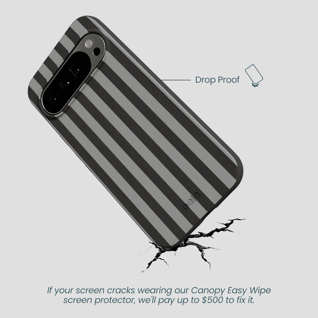 Black Shadow Stripes Google Pixel 10 Pro XL Case - Image 4
