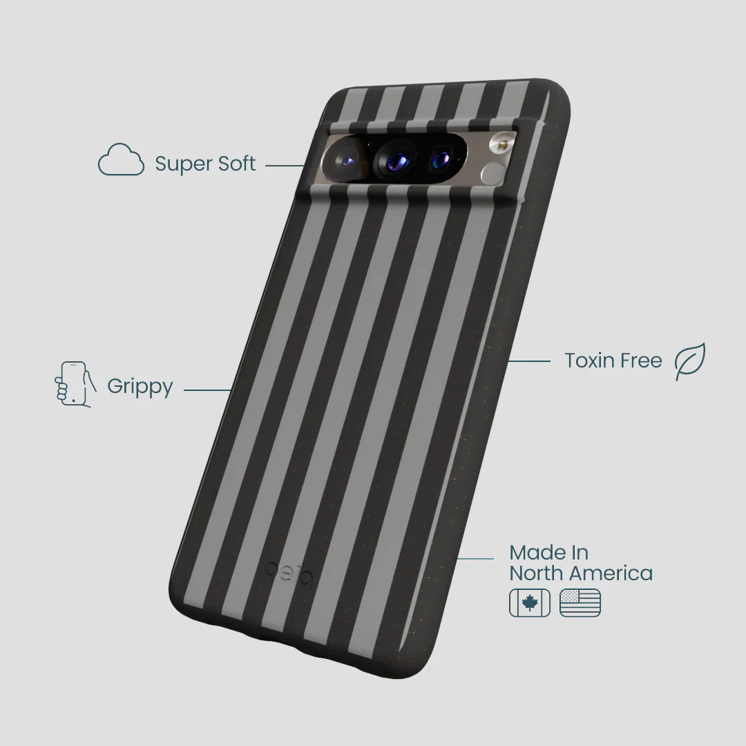 Black Shadow Stripes Google Pixel 8 Pro Case - Image 3