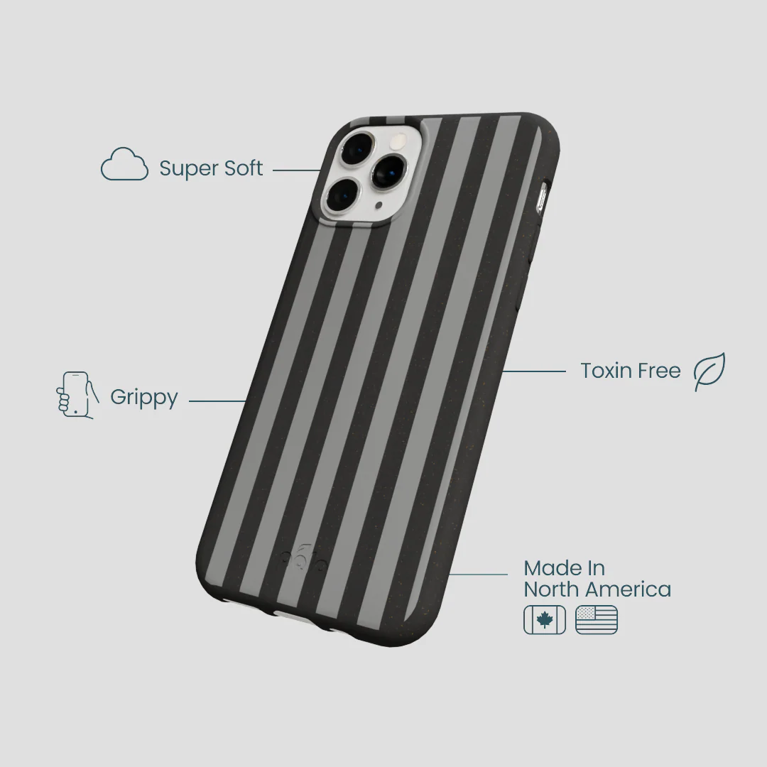 Black Shadow Stripes iPhone 11 Pro Case - Image 4