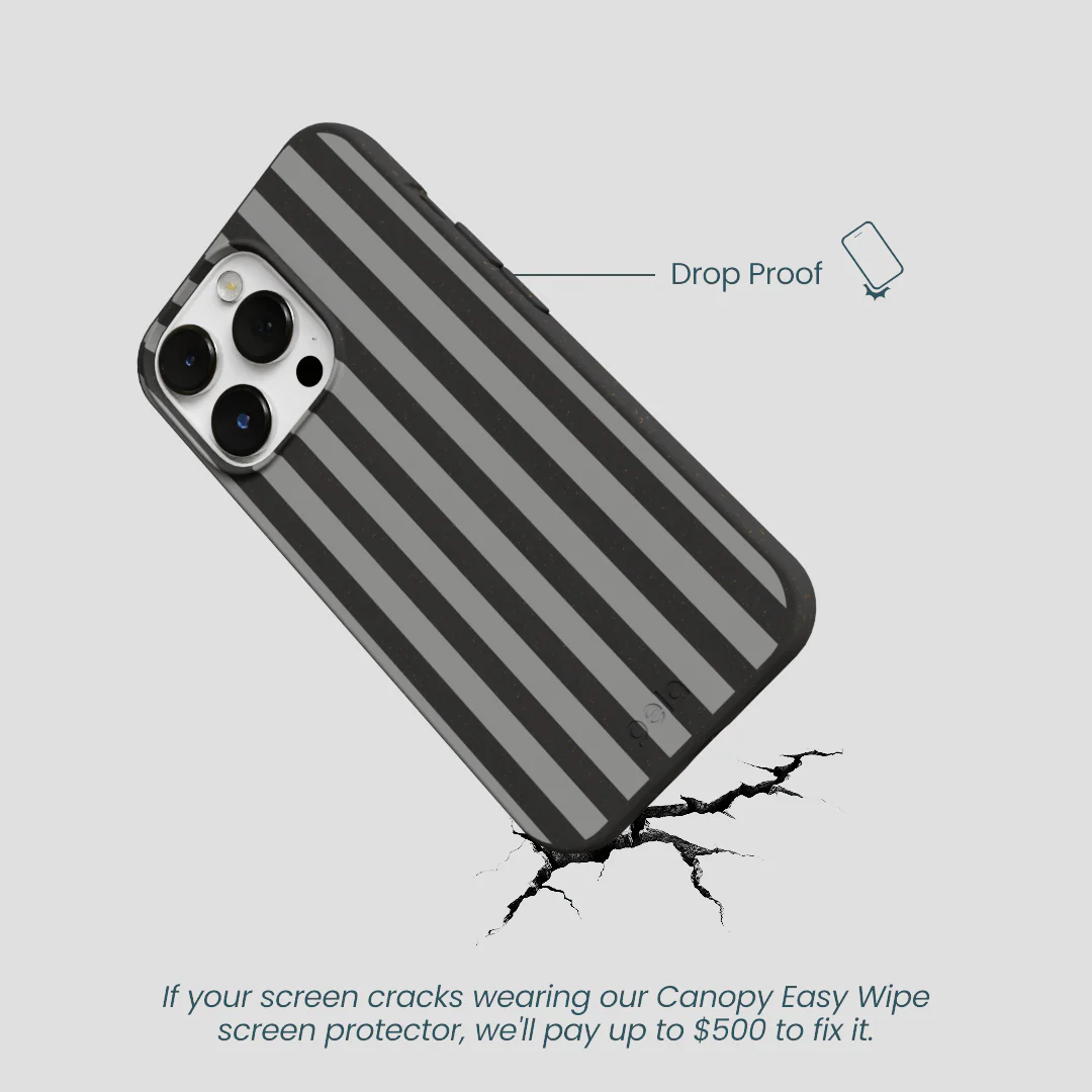 Black Shadow Stripes iPhone 13 Pro Case - Image 5