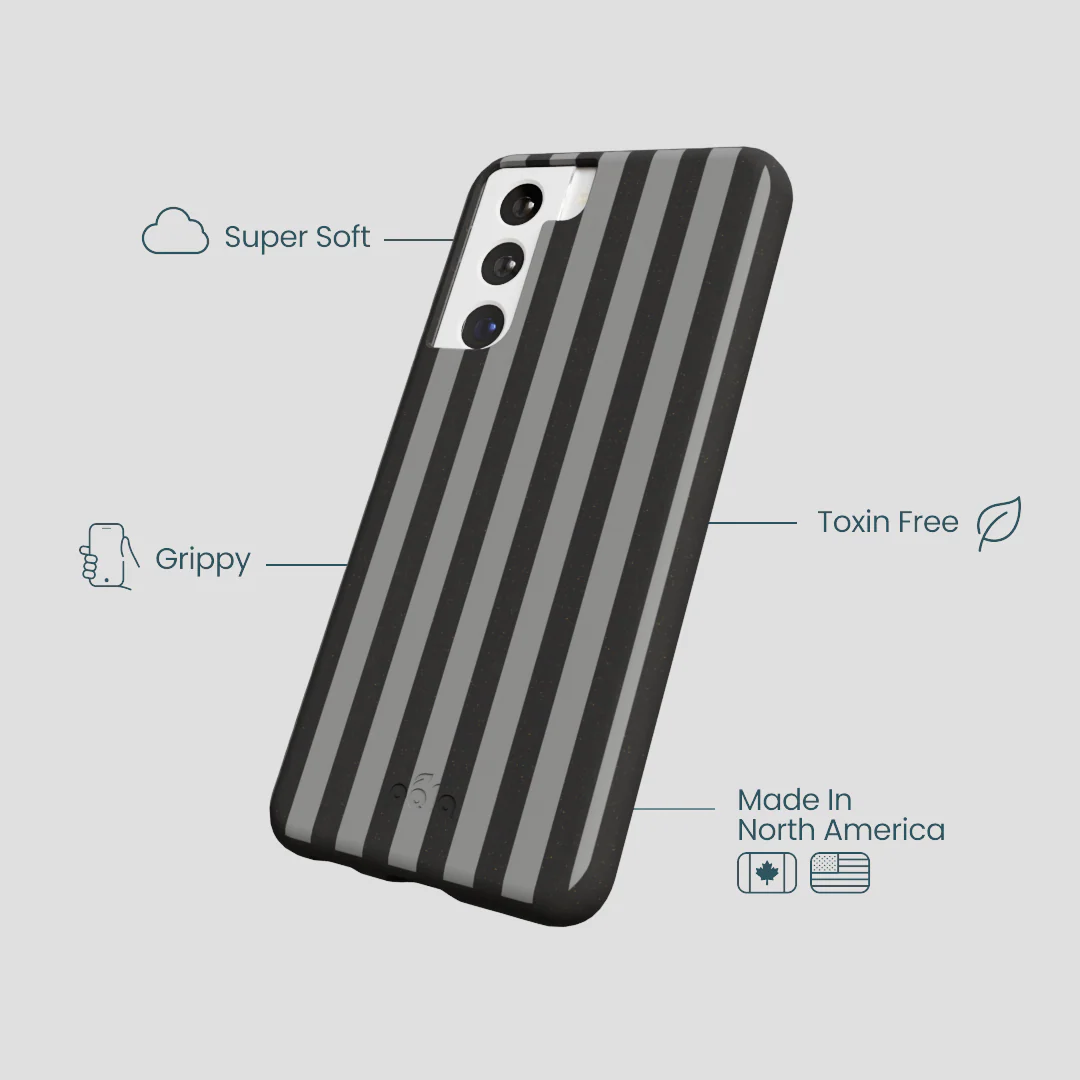 Black Shadow Stripes Samsung Galaxy S21 Case - Image 3