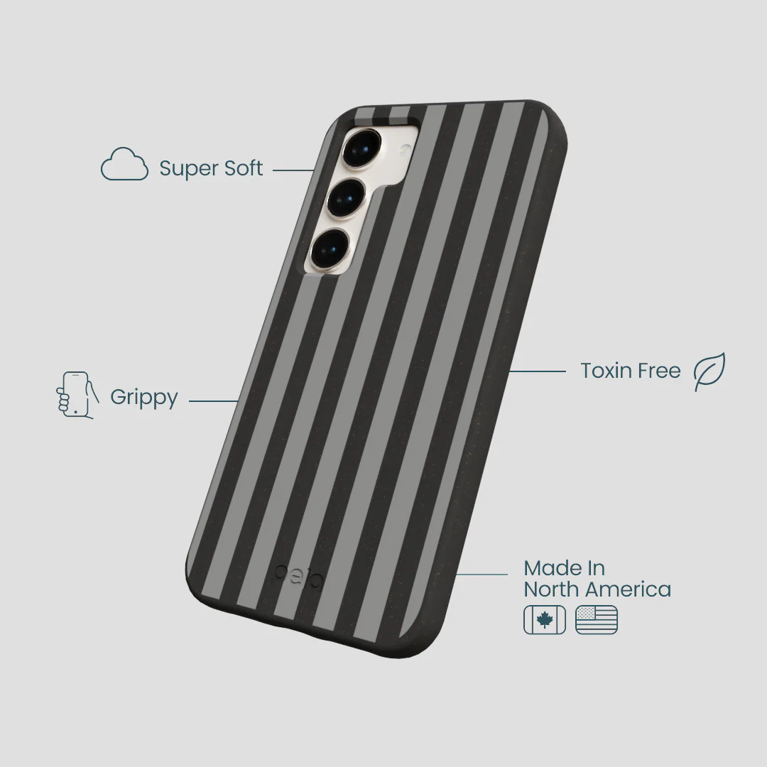 Black Shadow Stripes Samsung Galaxy S23 Case - Image 3
