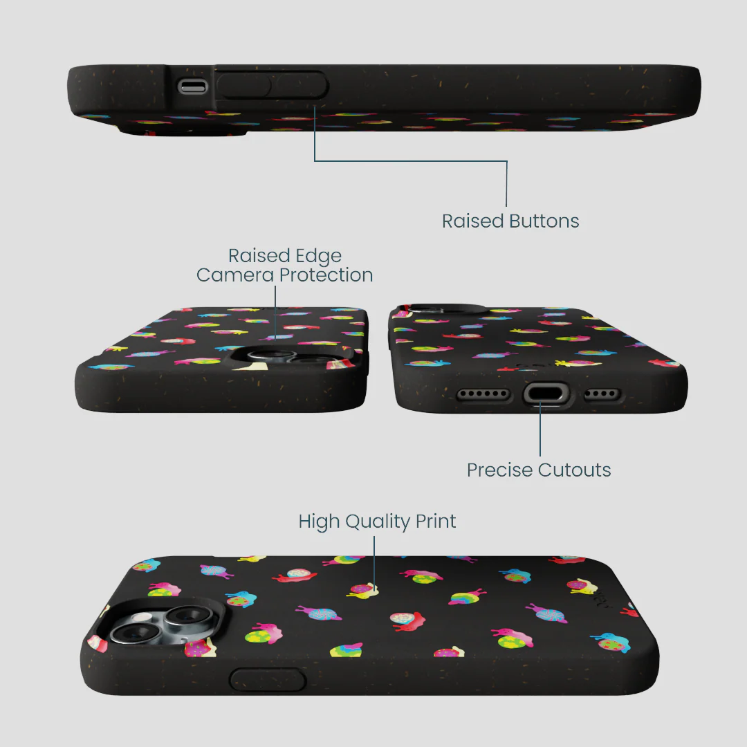 Black Snailien iPhone 15 Plus Case - Image 3