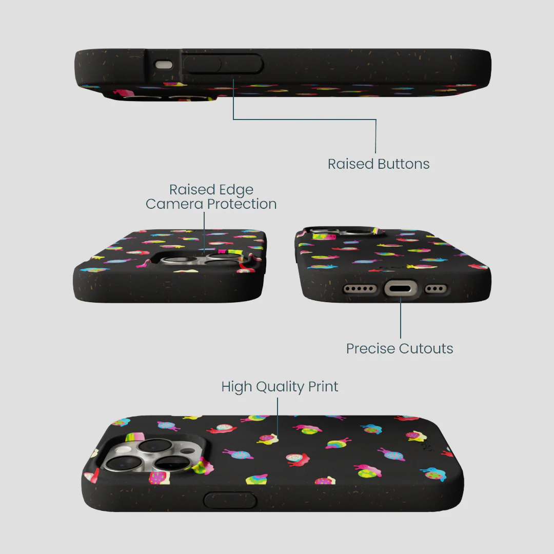 Black Snailien iPhone 15 Pro Case - Image 3
