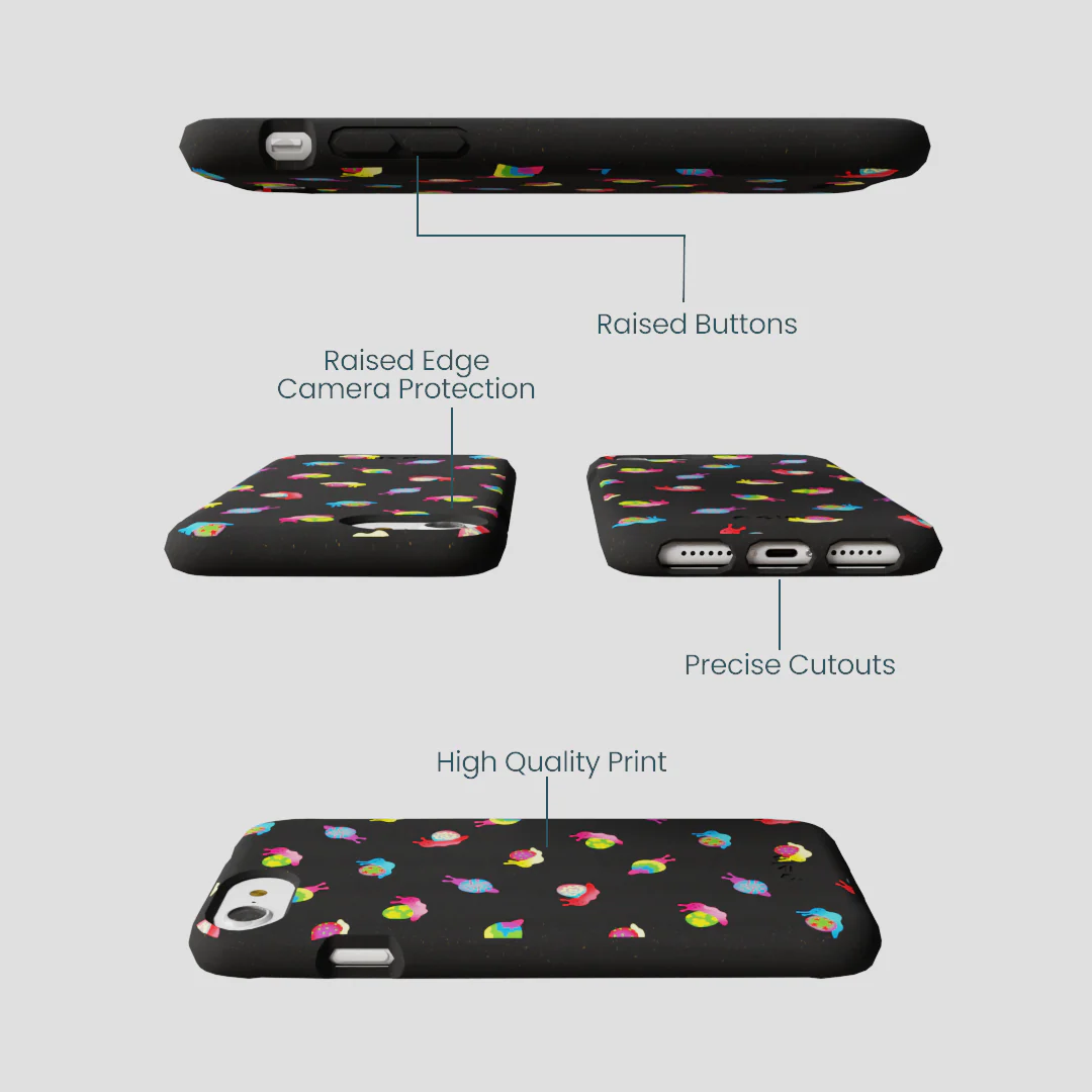 Black Snailien iPhone 6/6s/7/8/SE Case - Image 2