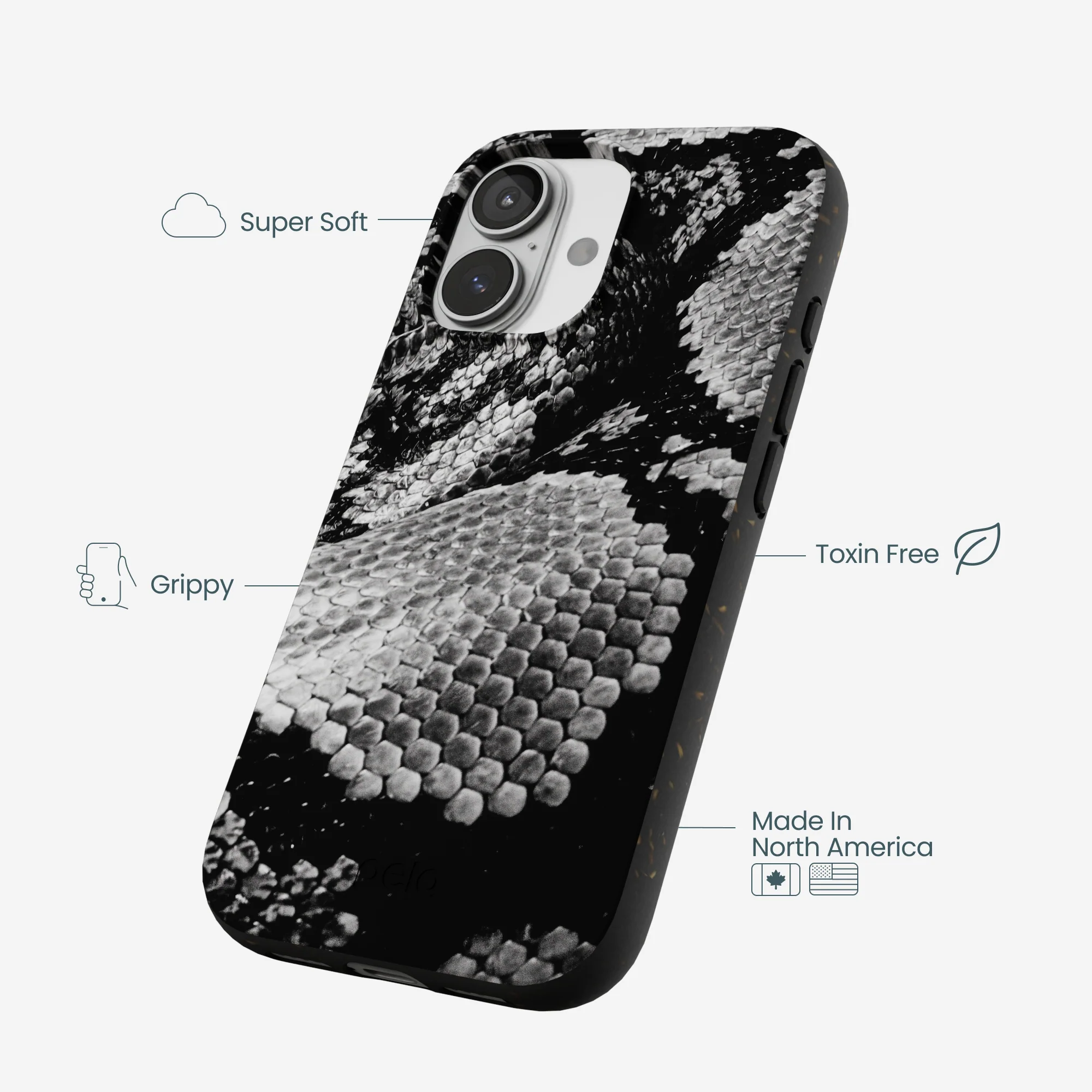 Black Snake Scale iPhone 17 Case - Image 4