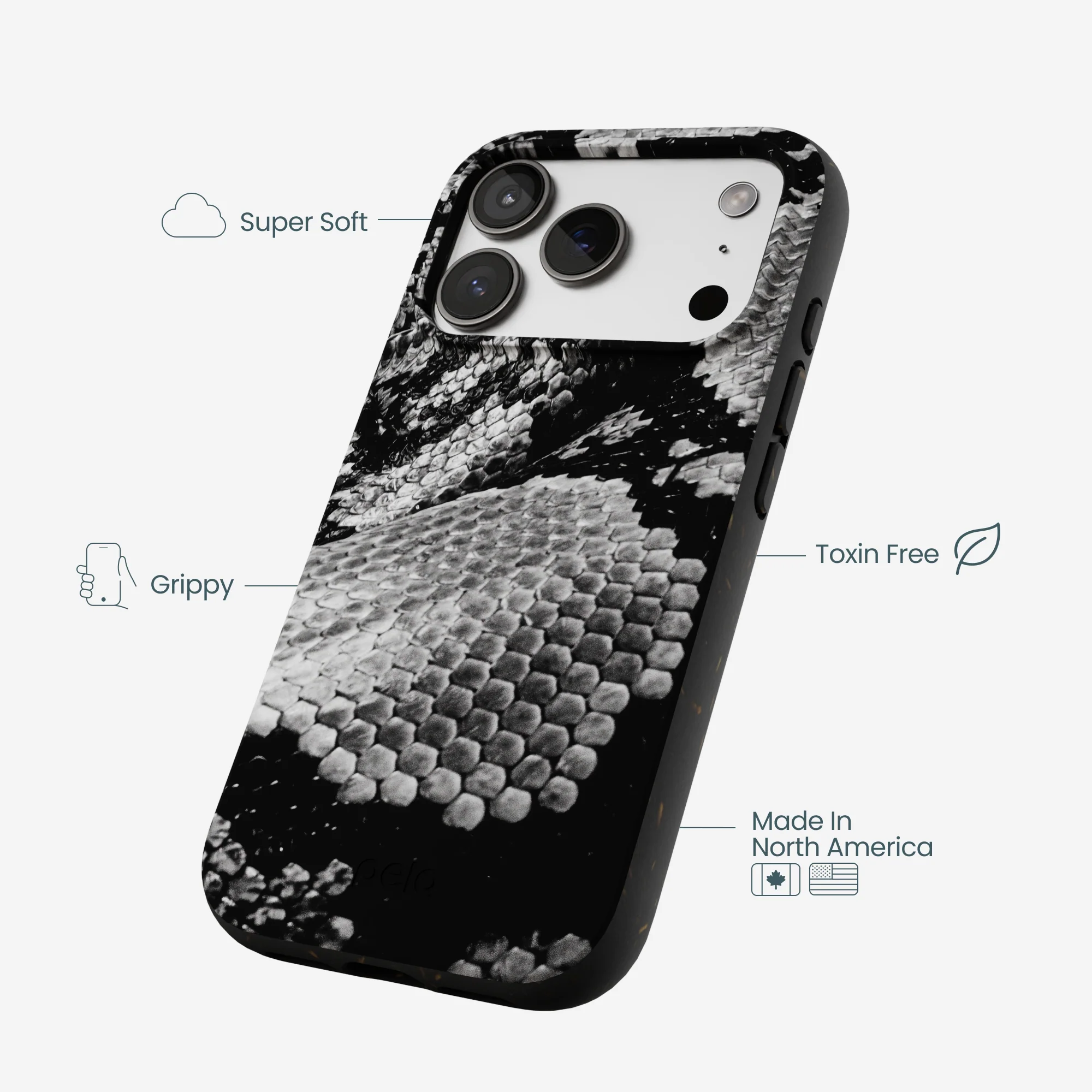 Black Snake Scale iPhone 17 Pro Case - Image 4