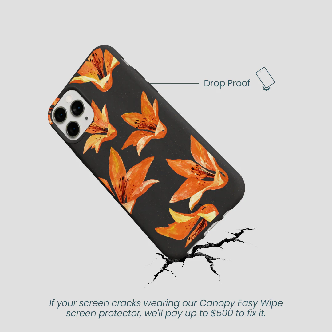Black Tiger Lily iPhone 11 Pro Case - Image 5