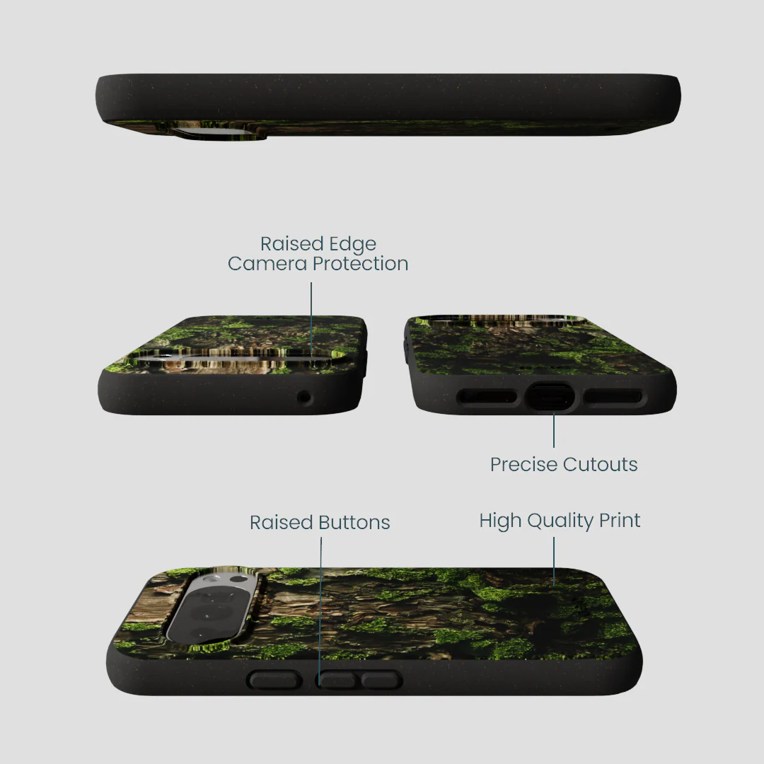 Black Tree Bark Google Pixel 10/10 Pro Case - Image 3
