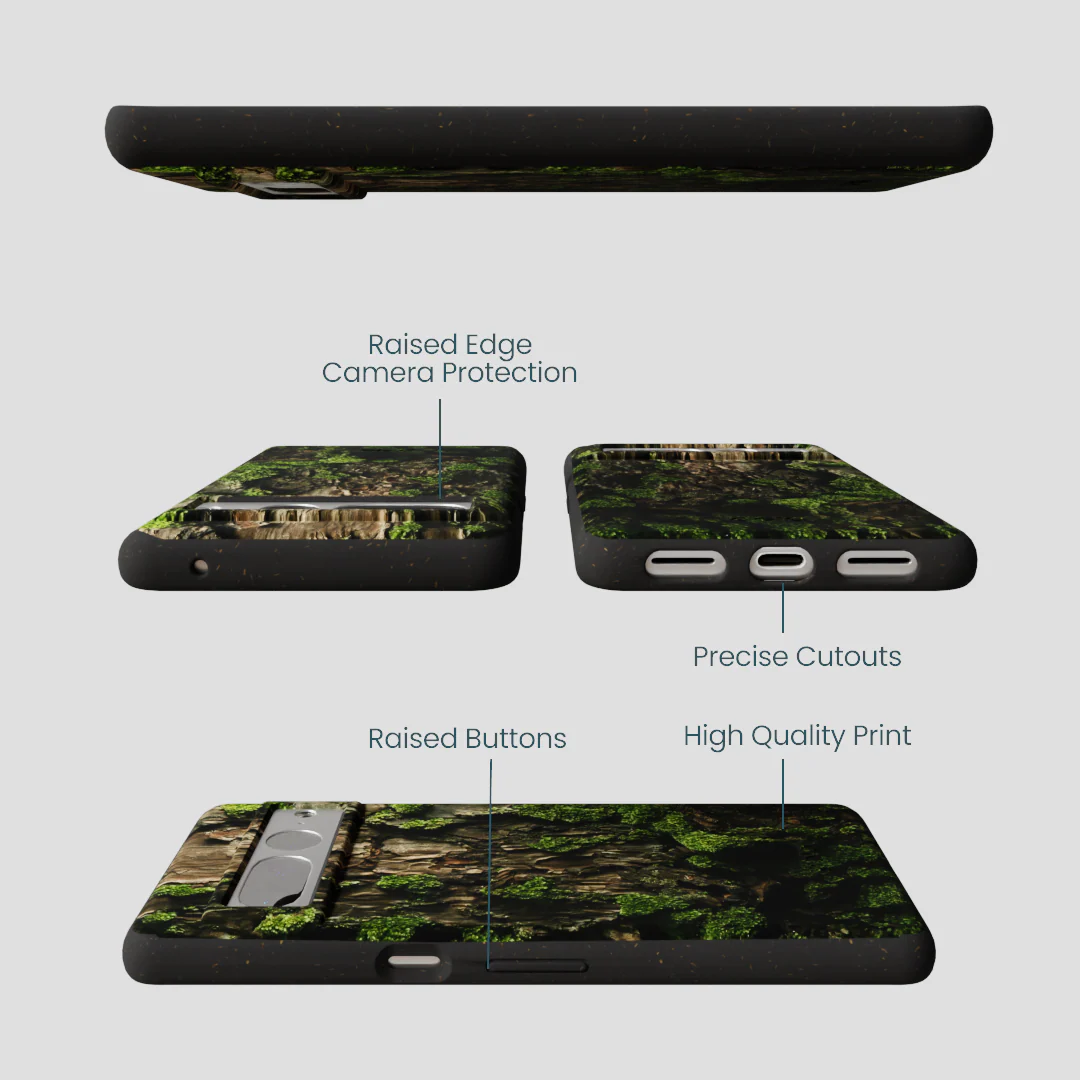 Black Tree Bark Google Pixel 7 Pro Case - Image 3