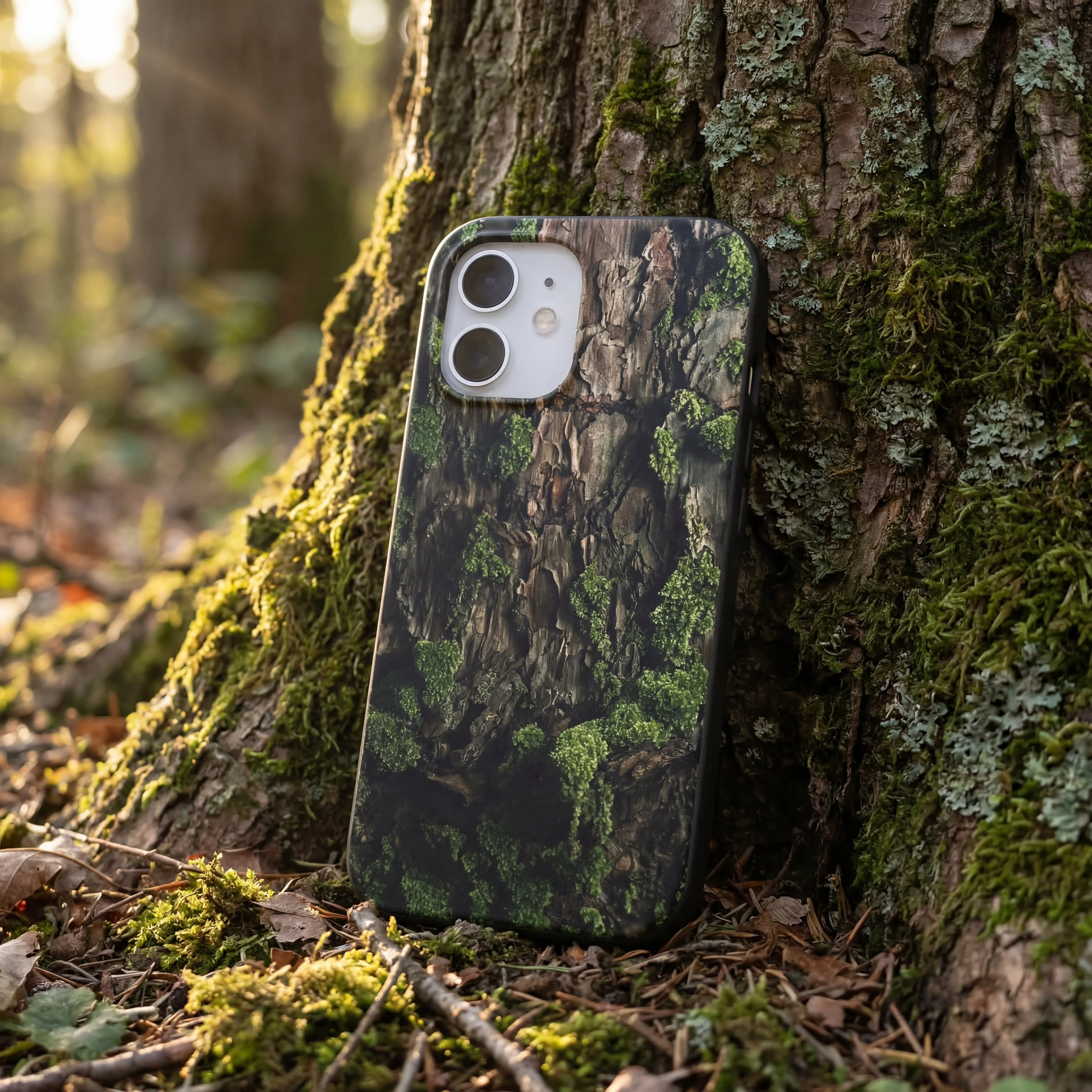 Black Tree Bark iPhone 17 Pro Case - Image 2