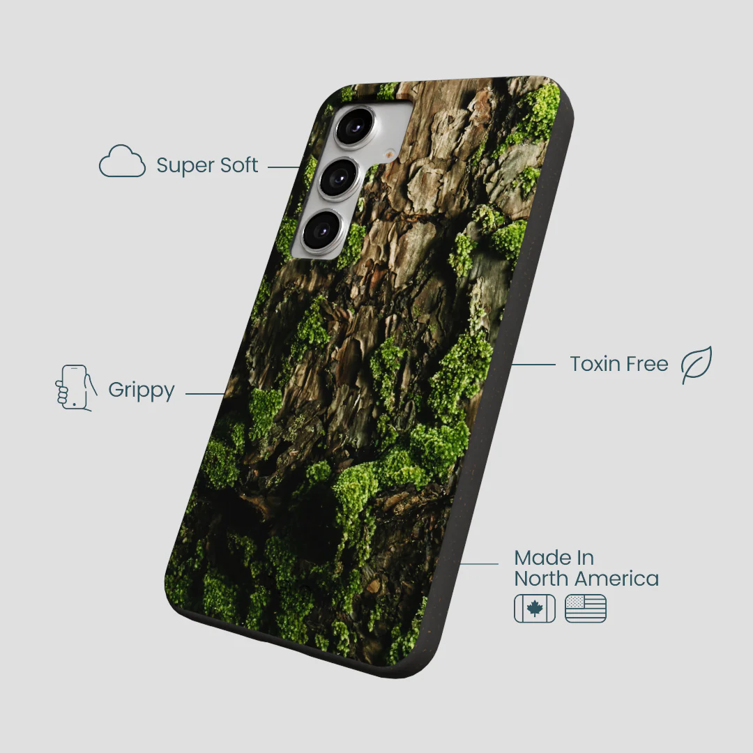 Black Tree Bark Samsung Galaxy S25+(Plus) Case - Image 4