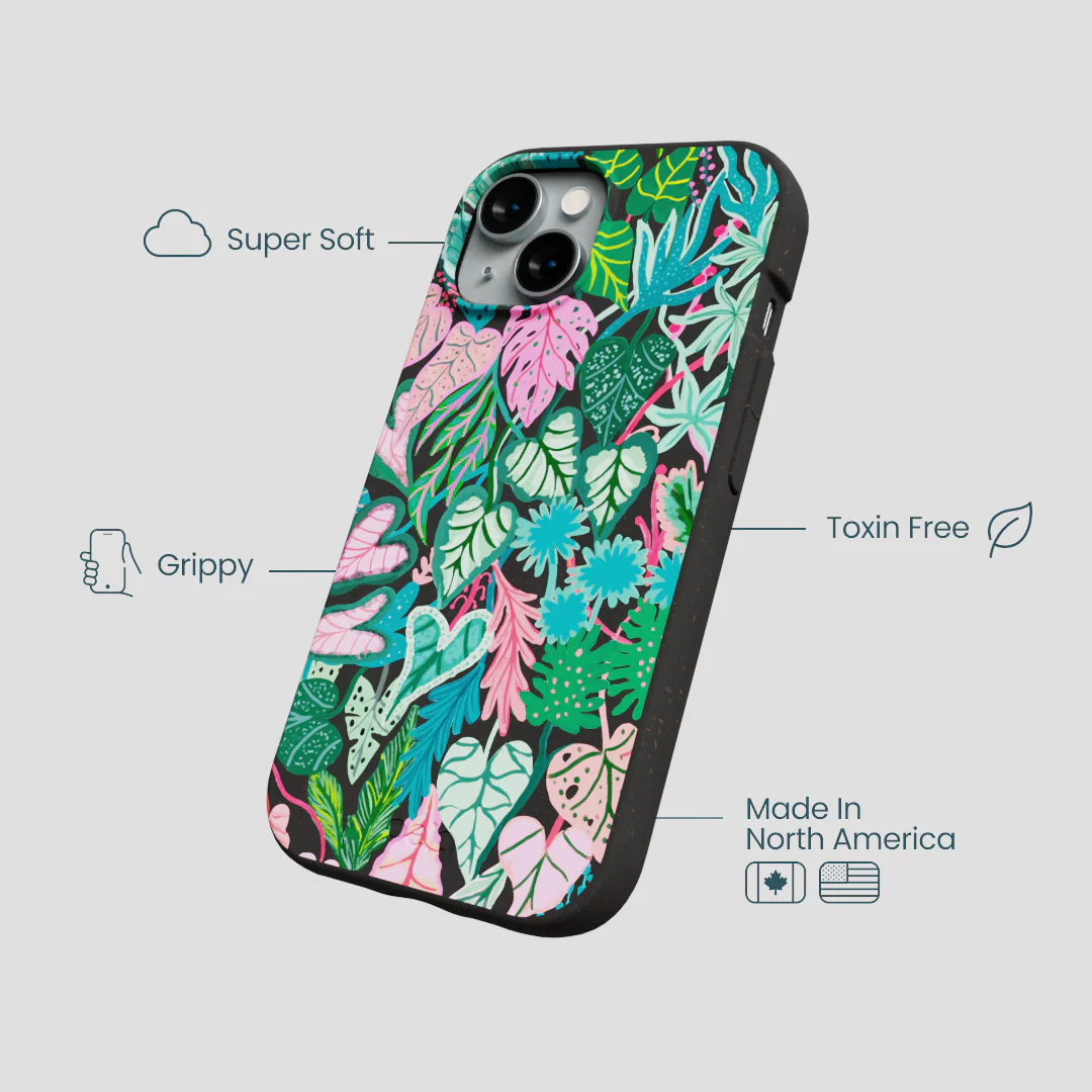 Black Tropic Noir iPhone 15 Case - Image 4