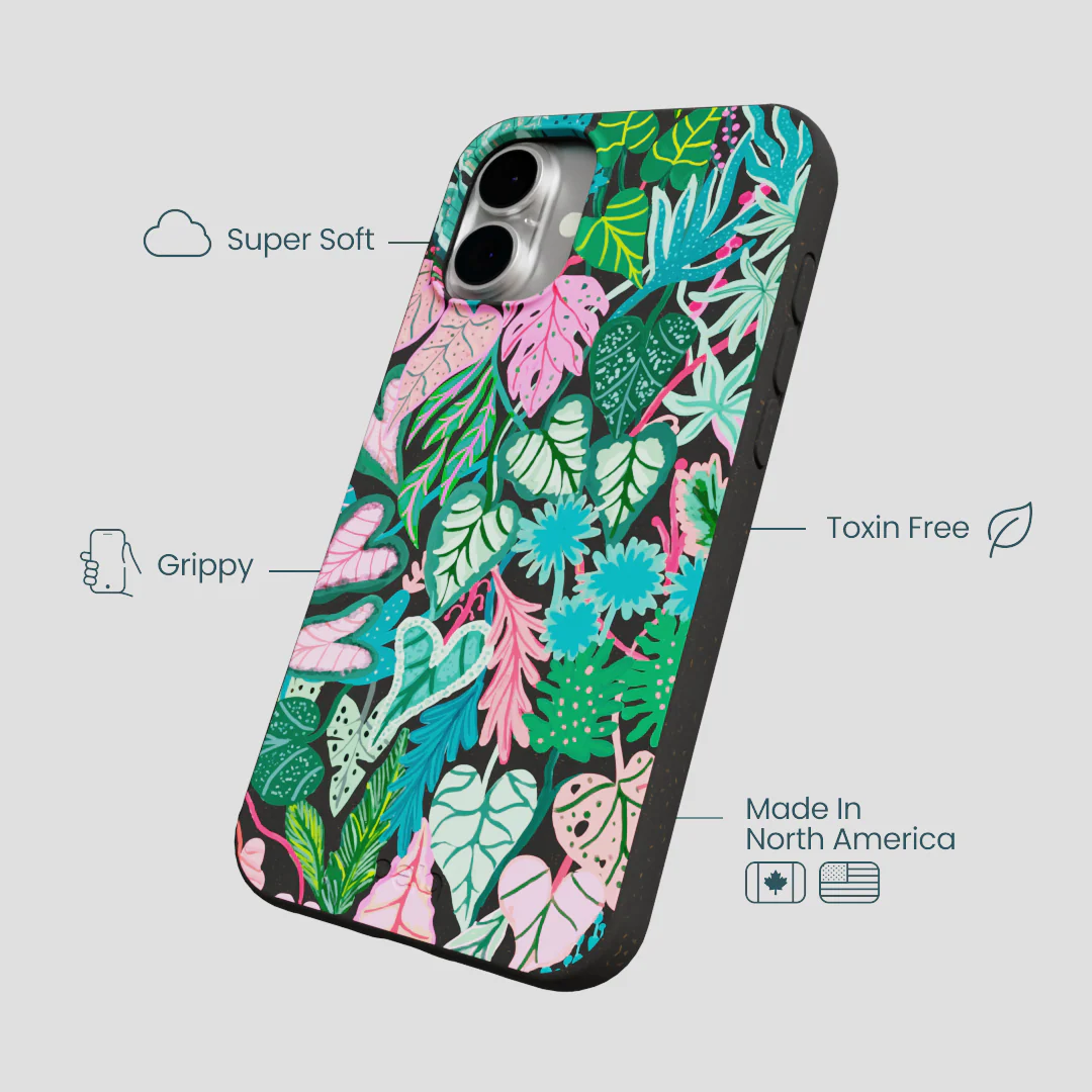 Black Tropic Noir iPhone 16 Plus Case - Image 4