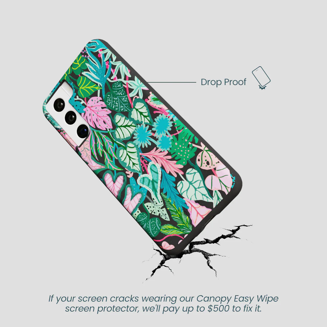 Black Tropic Noir Samsung Galaxy S22 Case - Image 5