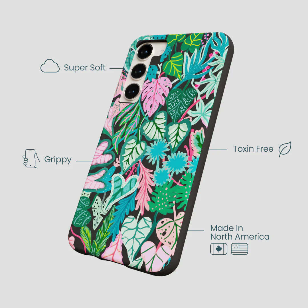 Black Tropic Noir Samsung Galaxy S24+(Plus) Case - Image 4