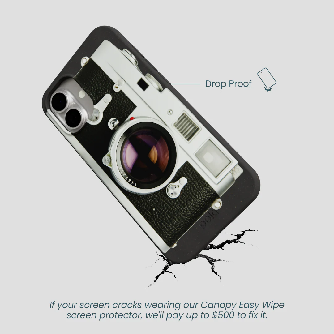Black Vintage Camera iPhone 16 Plus Case - Image 5