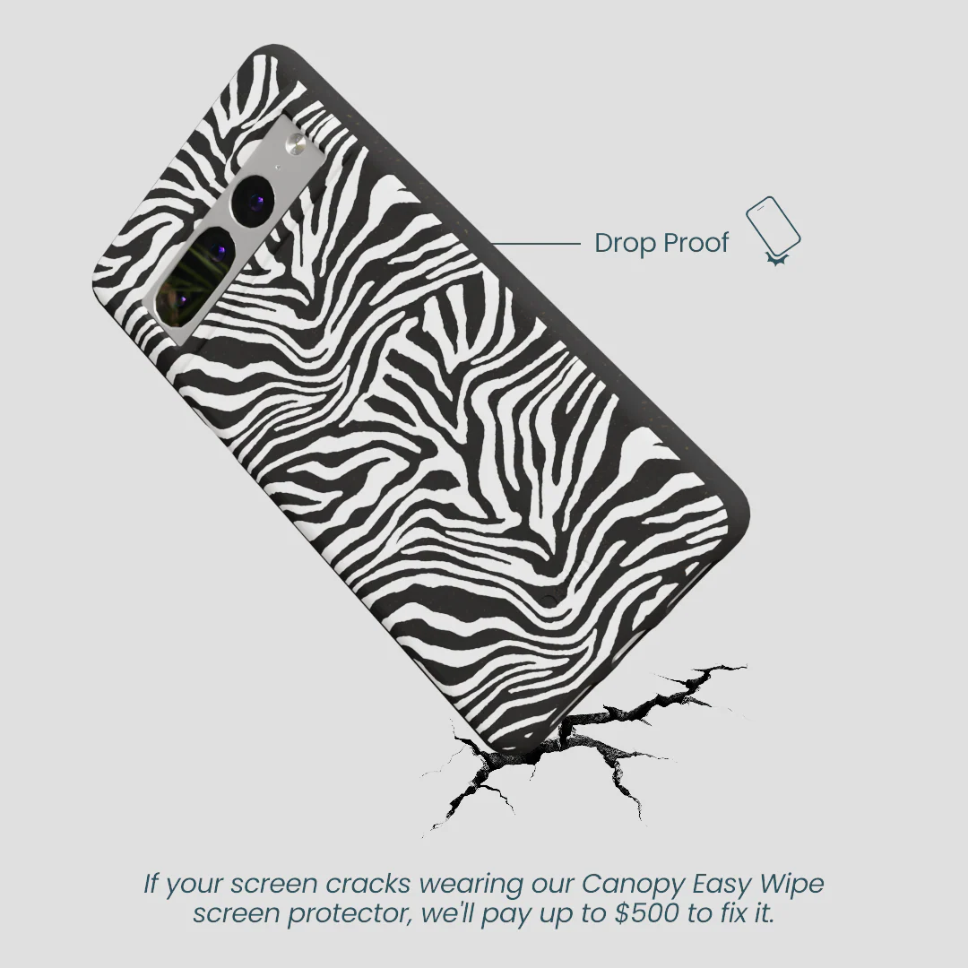 Black Zebra Lines Google Pixel 7 Pro Case - Image 5