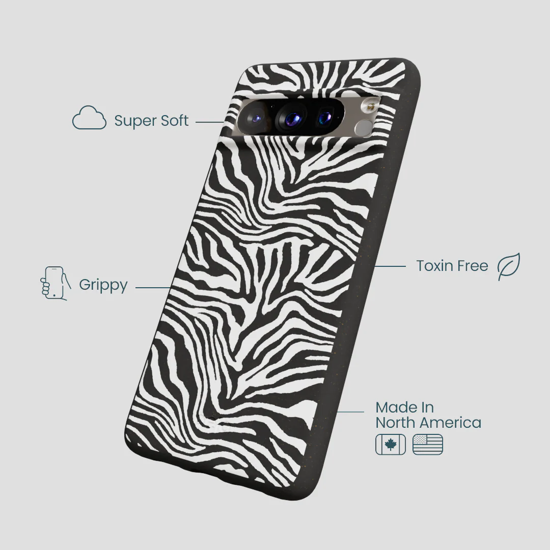 Black Zebra Lines Google Pixel 8 Pro Case - Image 4