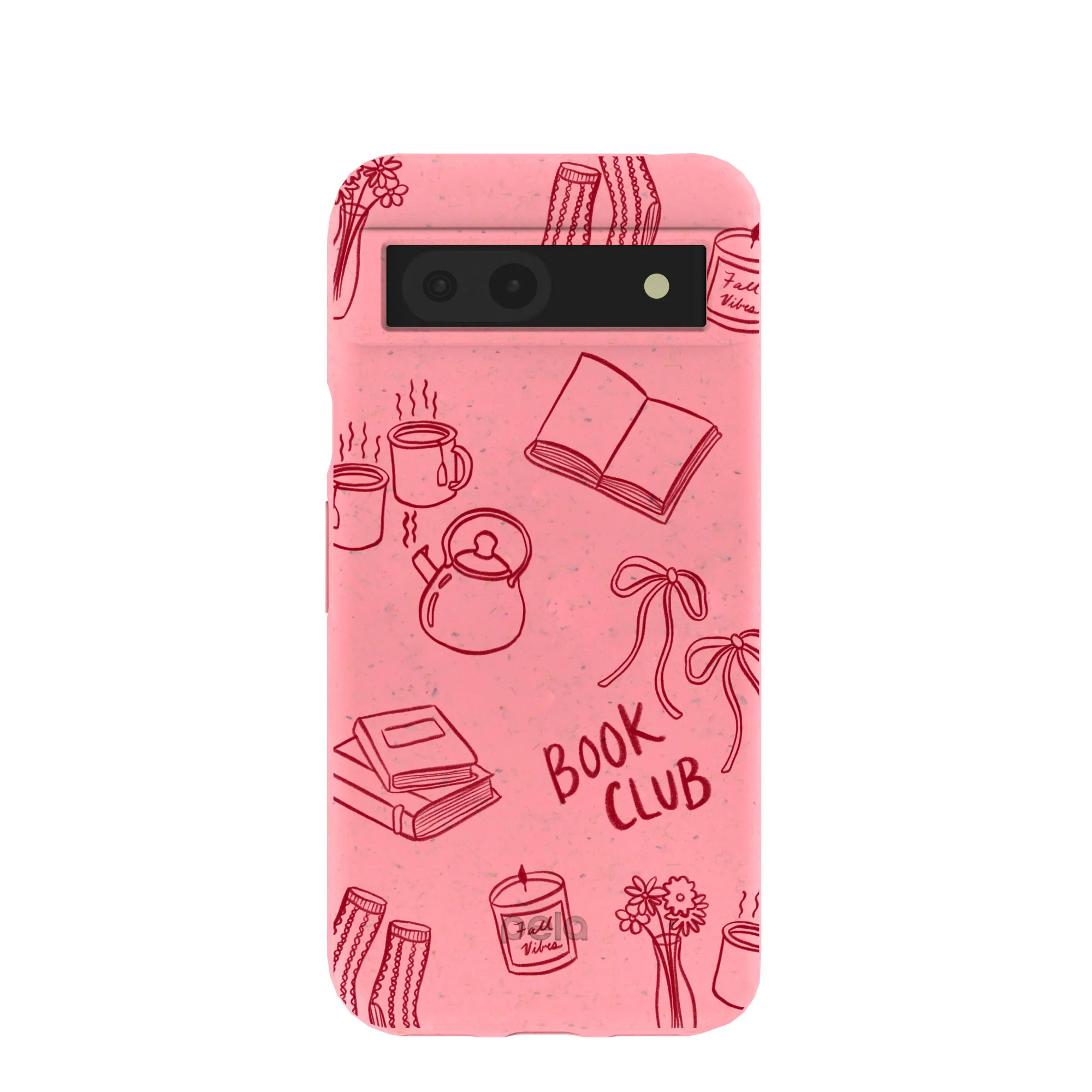Bubblegum Pink Book Club Google Pixel 8a Case
