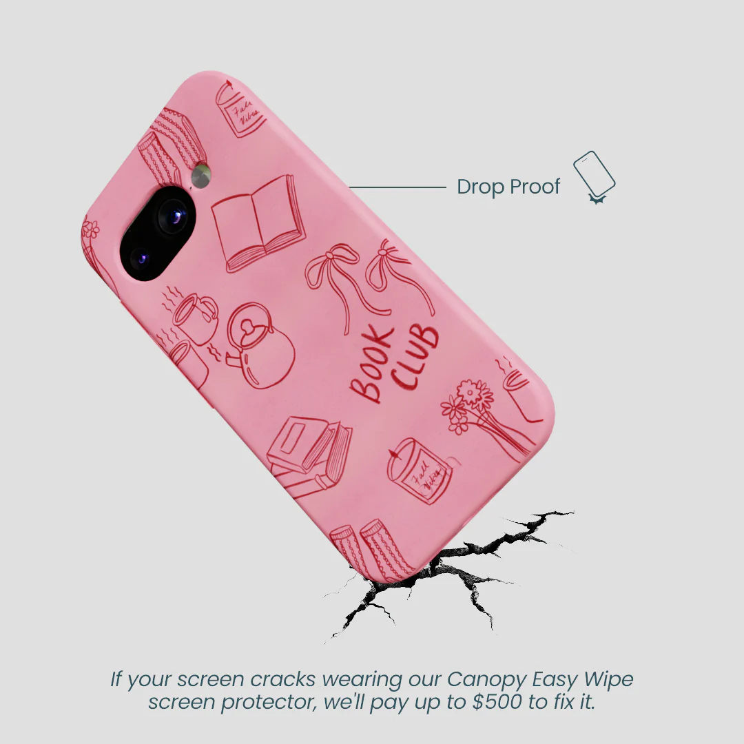 Bubblegum Pink Book Club Google Pixel 9a Case - Image 5