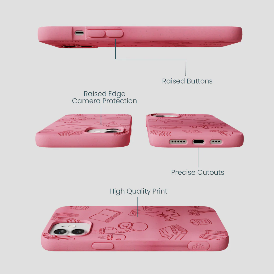 Bubblegum Pink Book Club iPhone 12/ iPhone 12 Pro Case - Image 3
