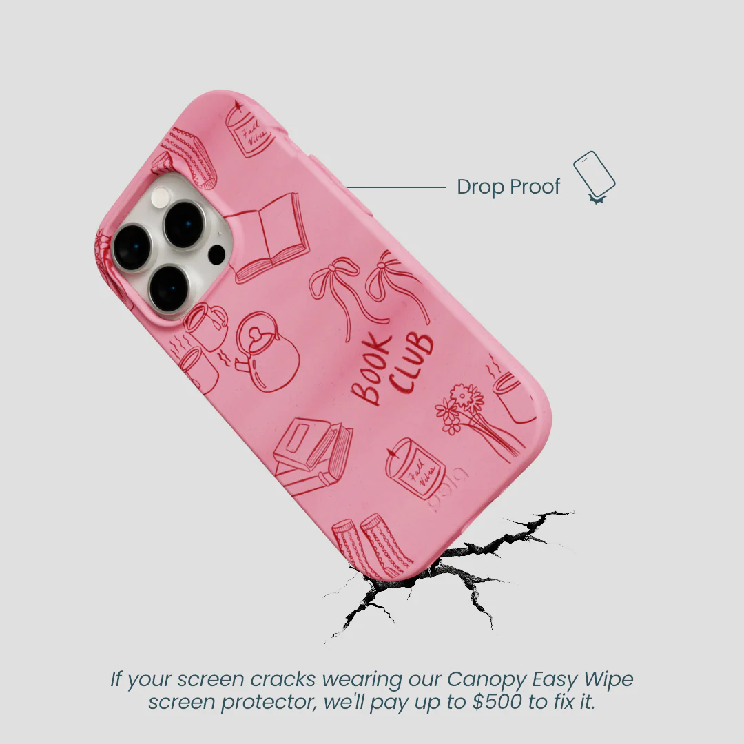 Bubblegum Pink Book Club iPhone 14 Pro Case - Image 5