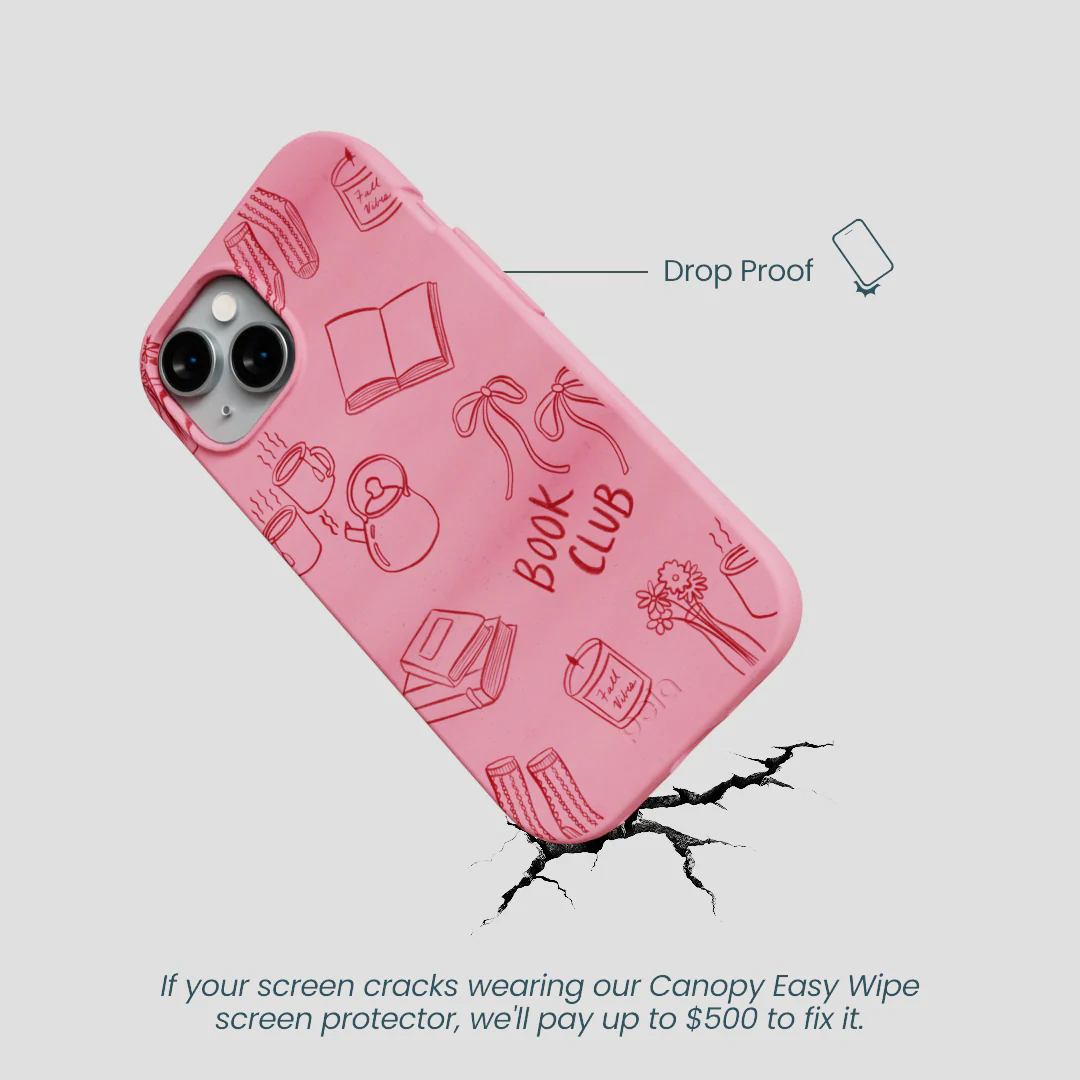 Bubblegum Pink Book Club iPhone 15 Case - Image 5