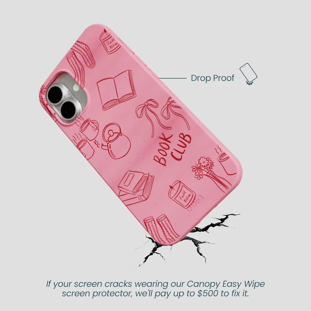 Bubblegum Pink Book Club iPhone 16 Plus Case - Image 5