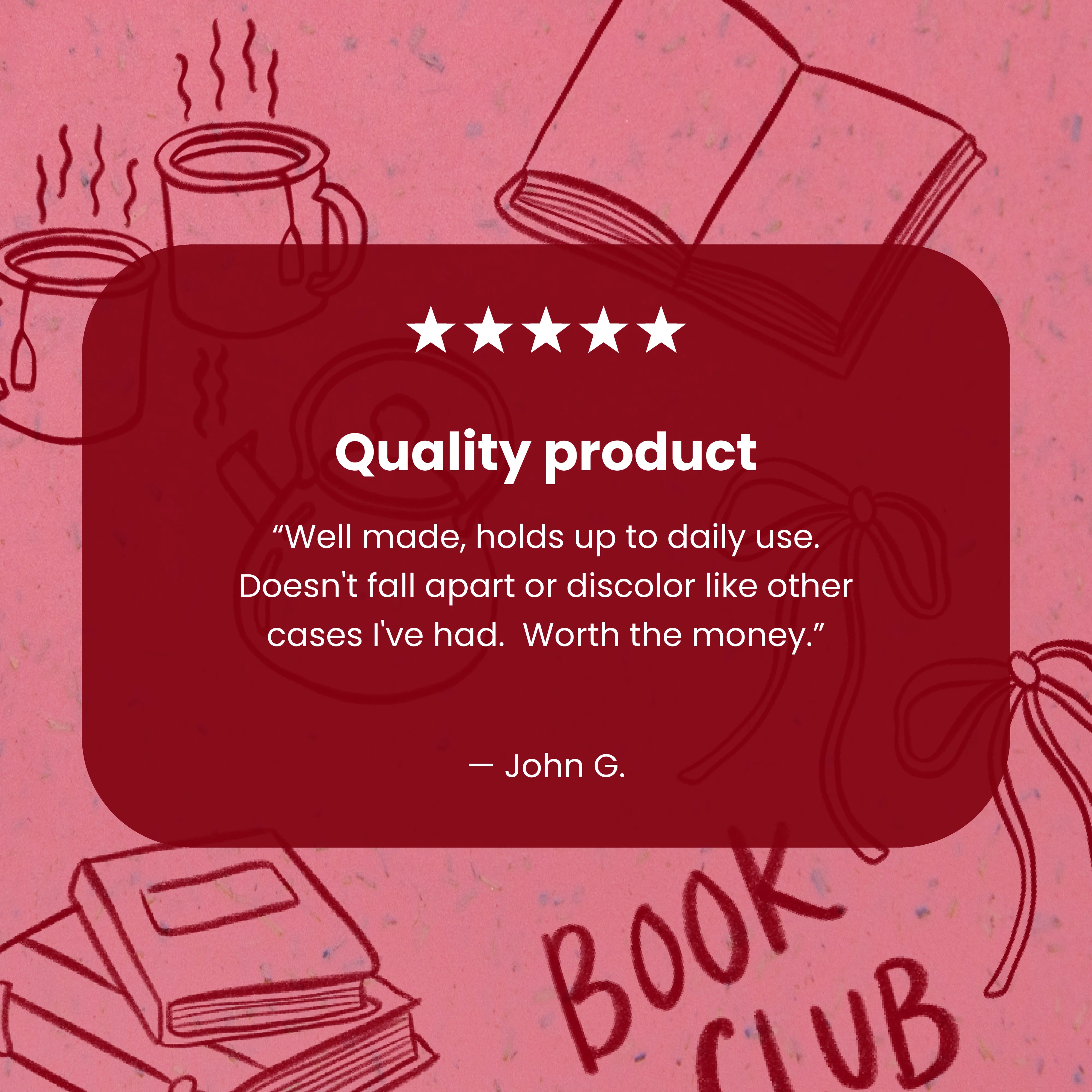 Bubblegum Pink Book Club Google Pixel 8 Case - Image 4