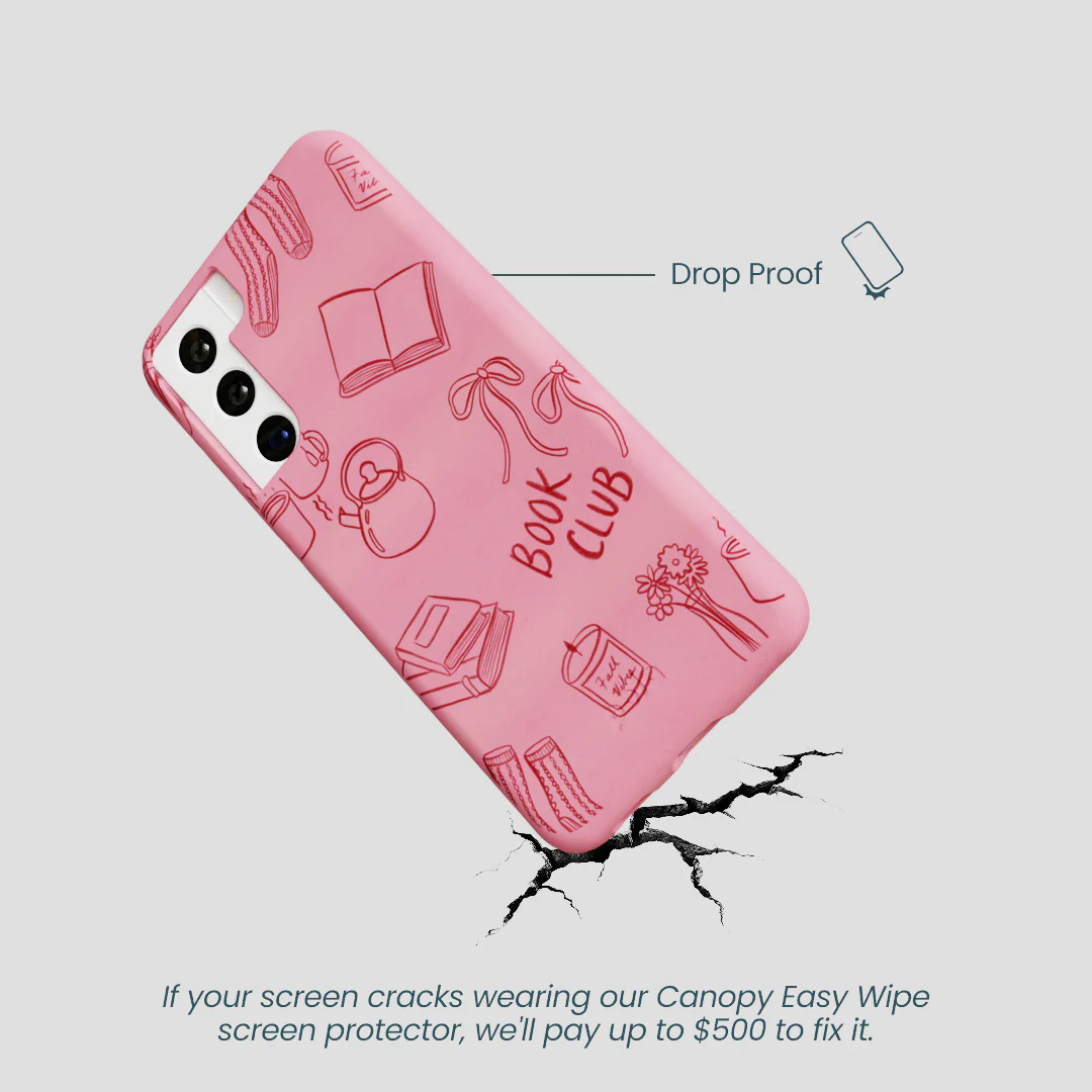 Bubblegum Pink Book Club Samsung Galaxy S22 Case - Image 5